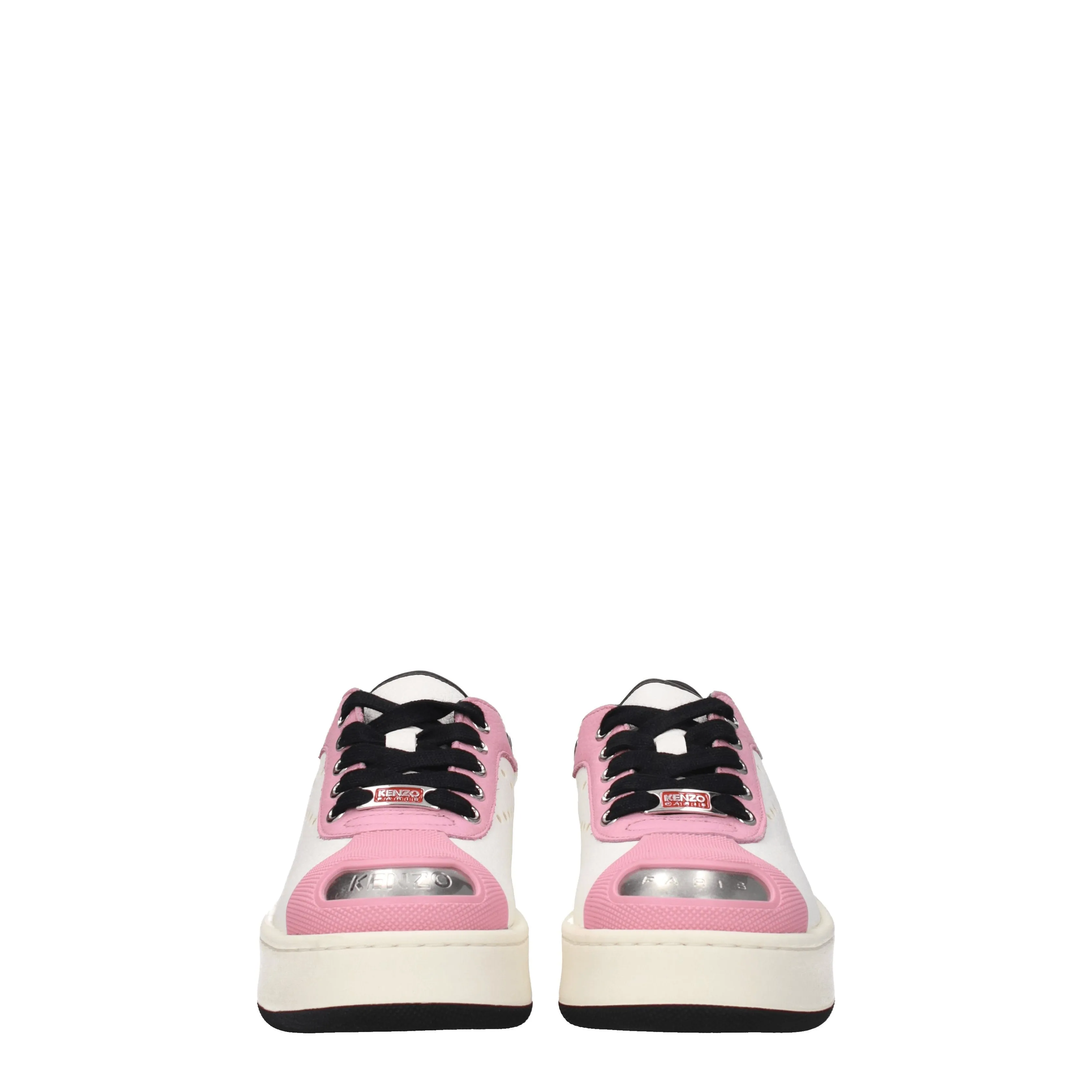 Kenzo Sneakers Donna Pelle Bianco/Rosa