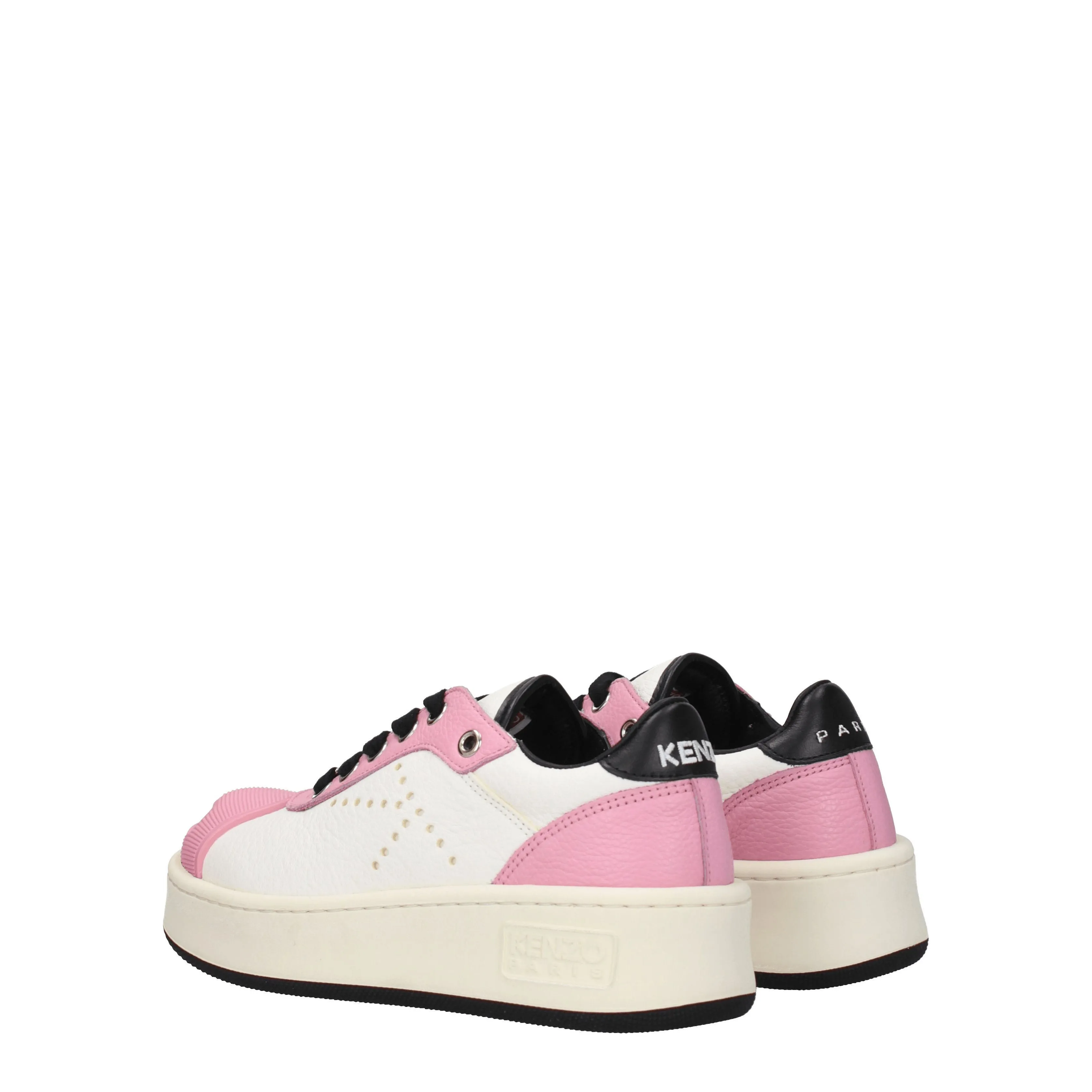 Kenzo Sneakers Donna Pelle Bianco/Rosa