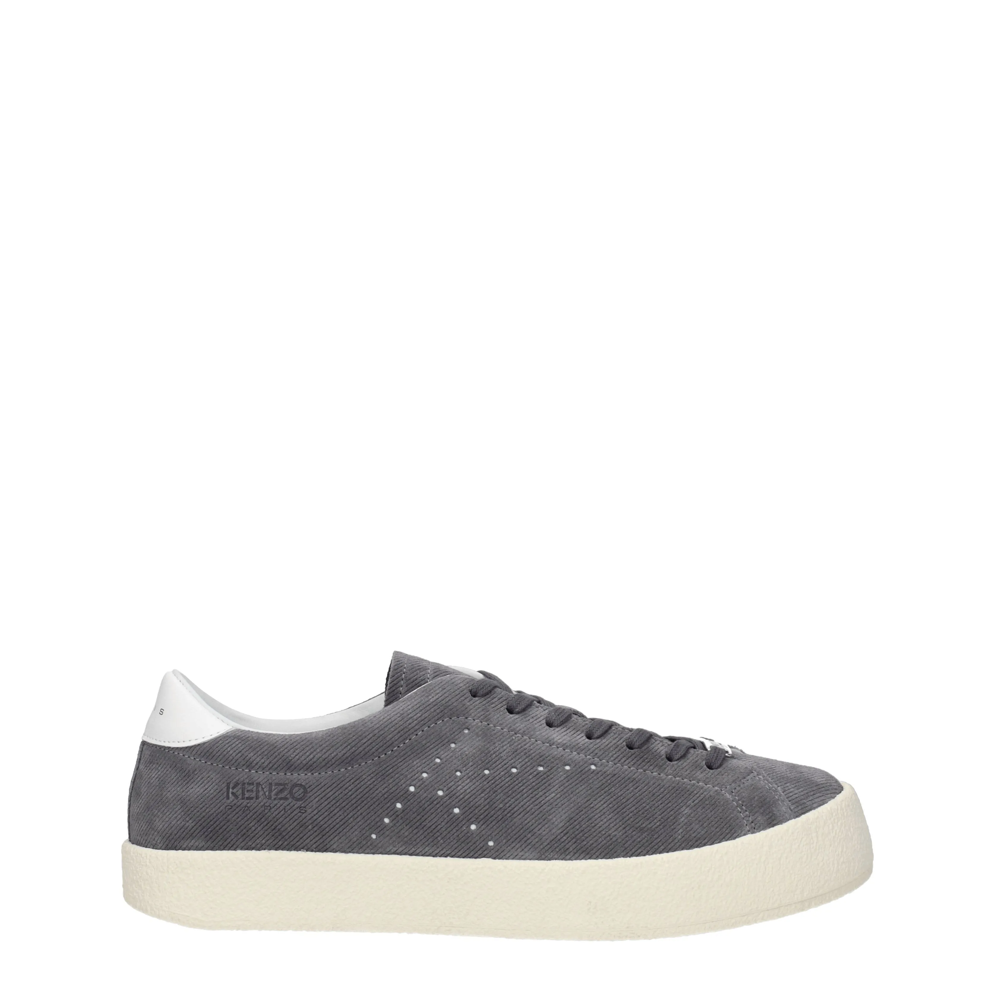 Kenzo Sneakers Uomo Camoscio Grigio/Ghiaia