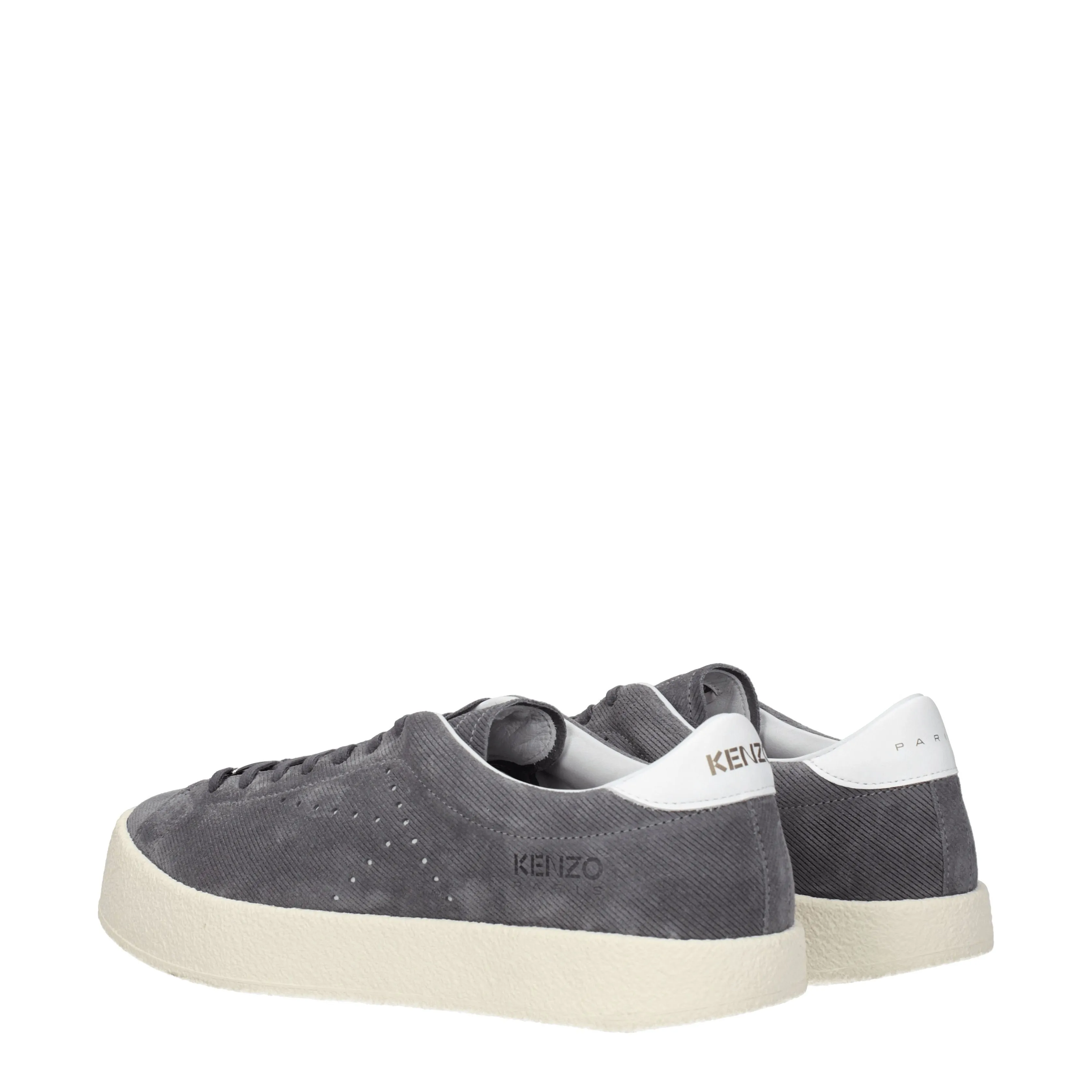 Kenzo Sneakers Uomo Camoscio Grigio/Ghiaia