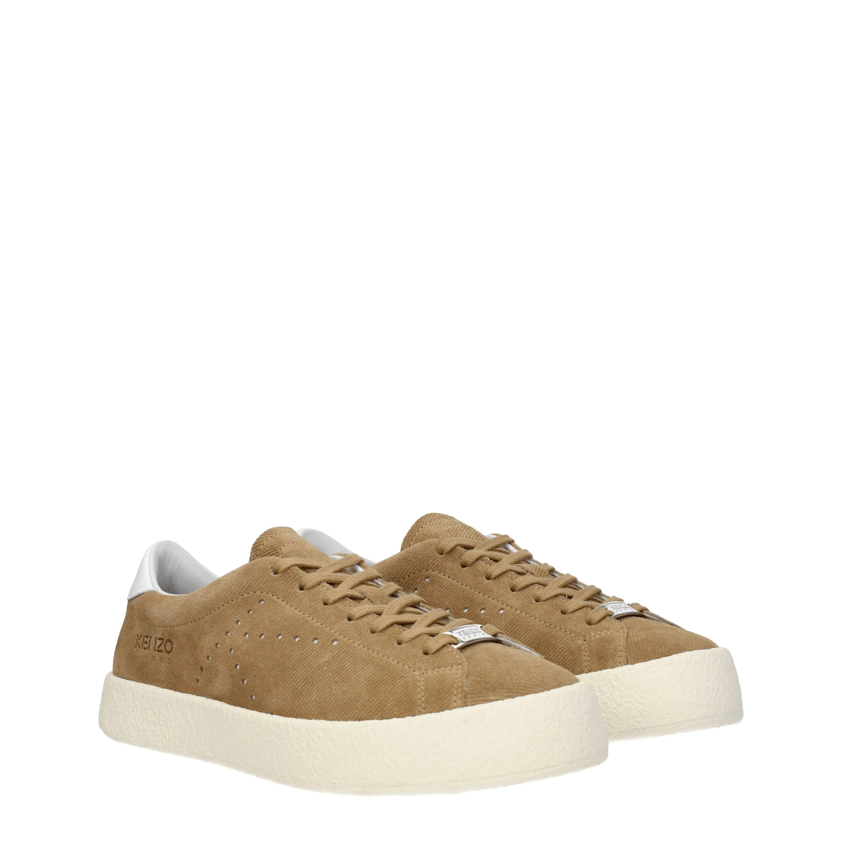 Kenzo Sneakers Uomo Camoscio Marrone