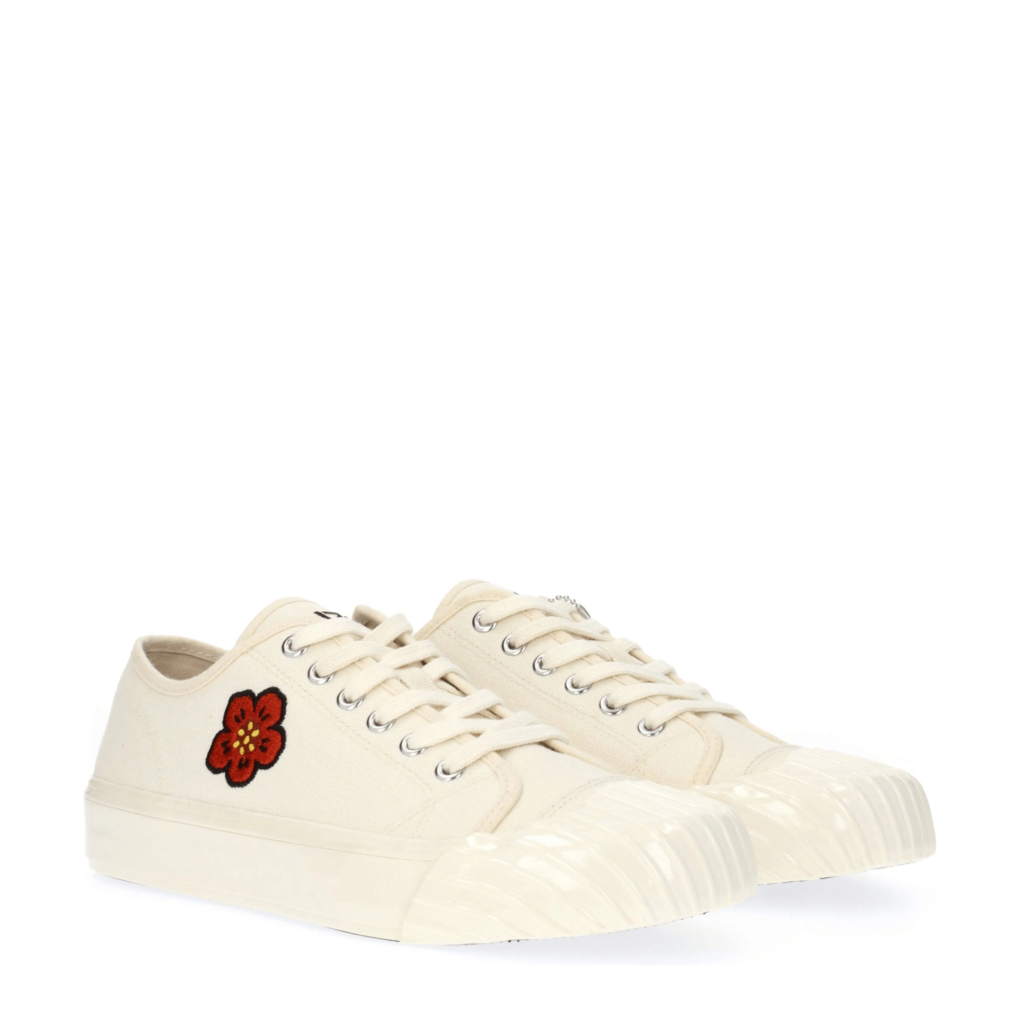 Kenzo Sneakers Uomo Tessuto Beige/Crema