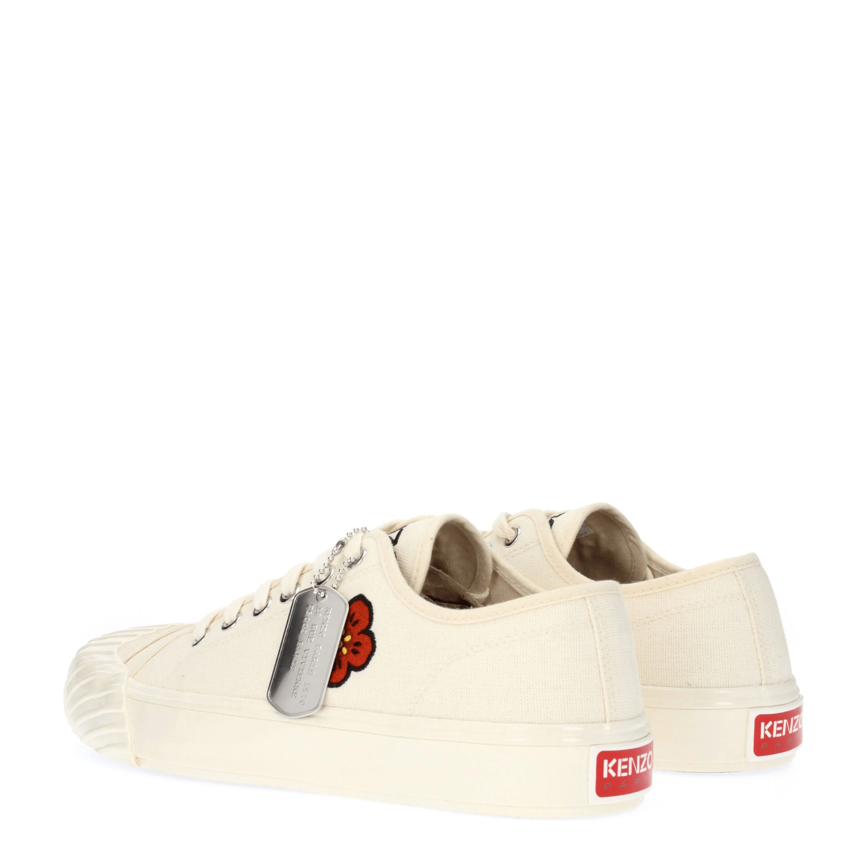 Kenzo Sneakers Uomo Tessuto Beige/Crema