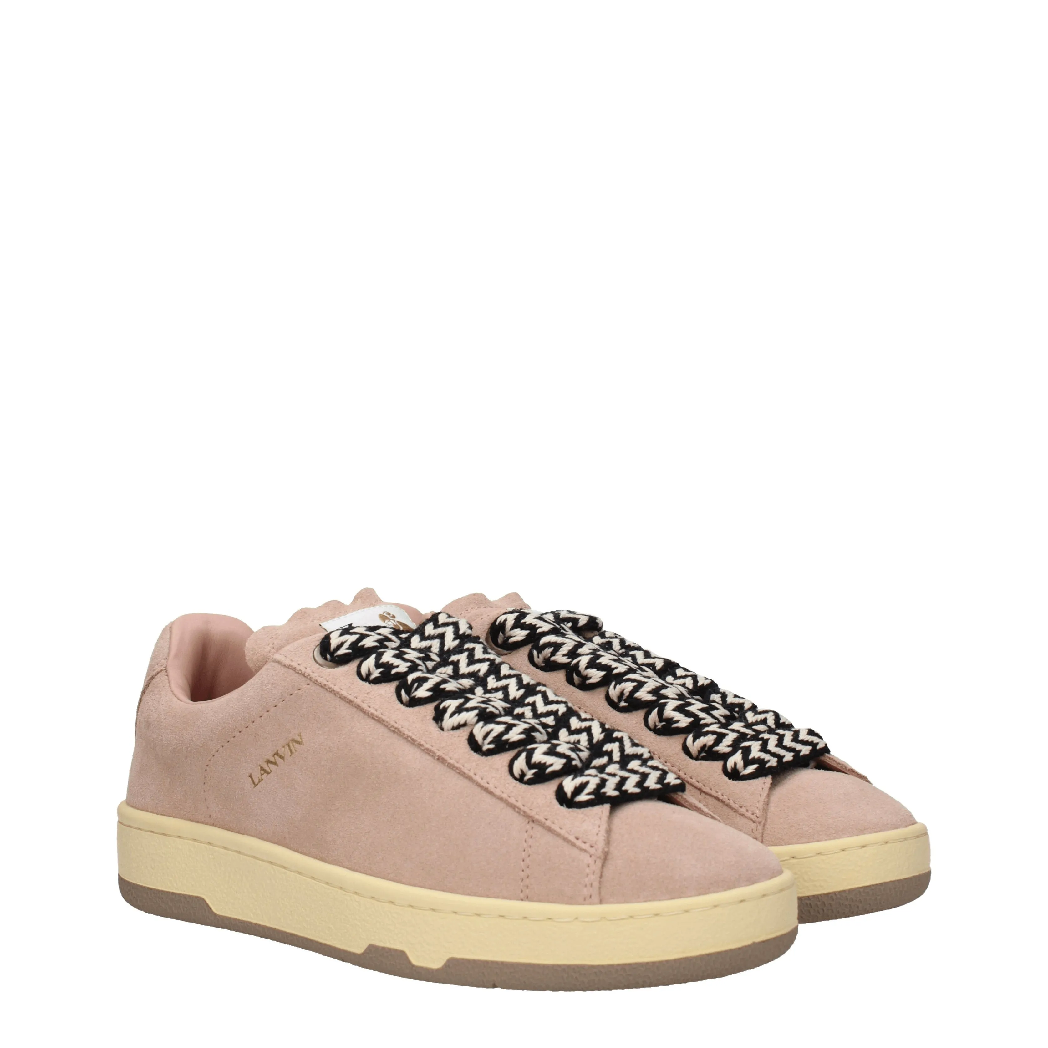 Lanvin Sneakers Curb Donna Camoscio Rosa