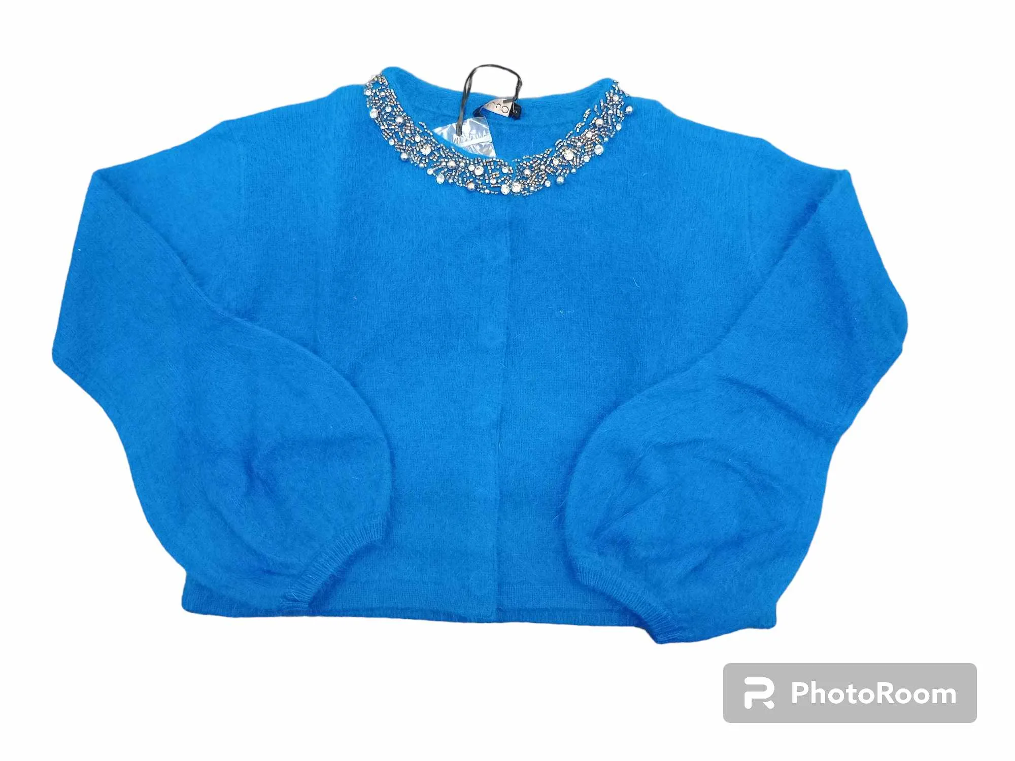 LIU JO MILANO Maglia cardigan con strass manica lunga paricollo CF 3070