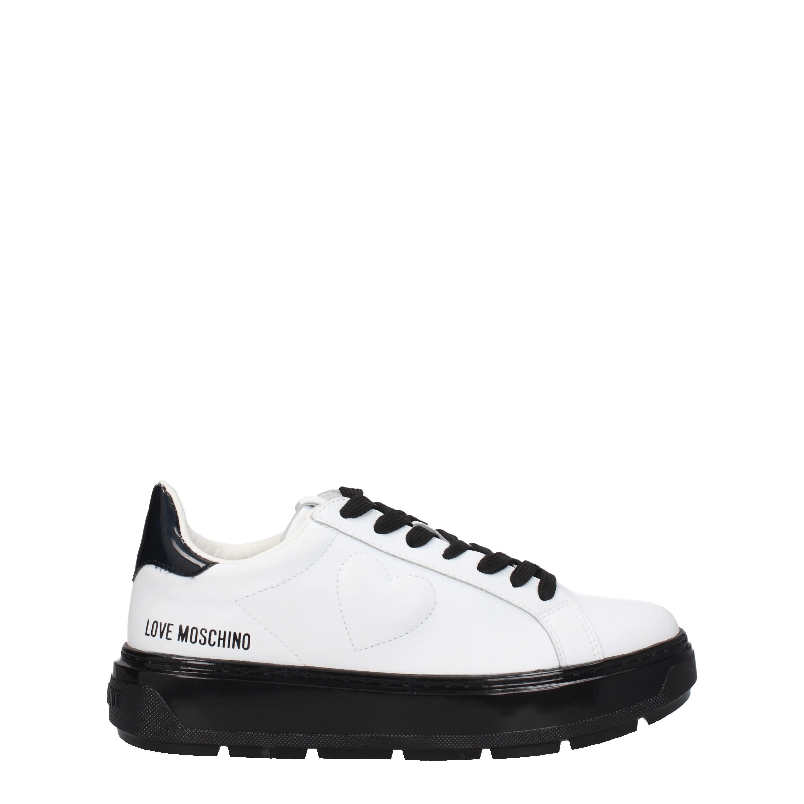 Love Moschino Sneakers Donna Pelle Bianco/Nero
