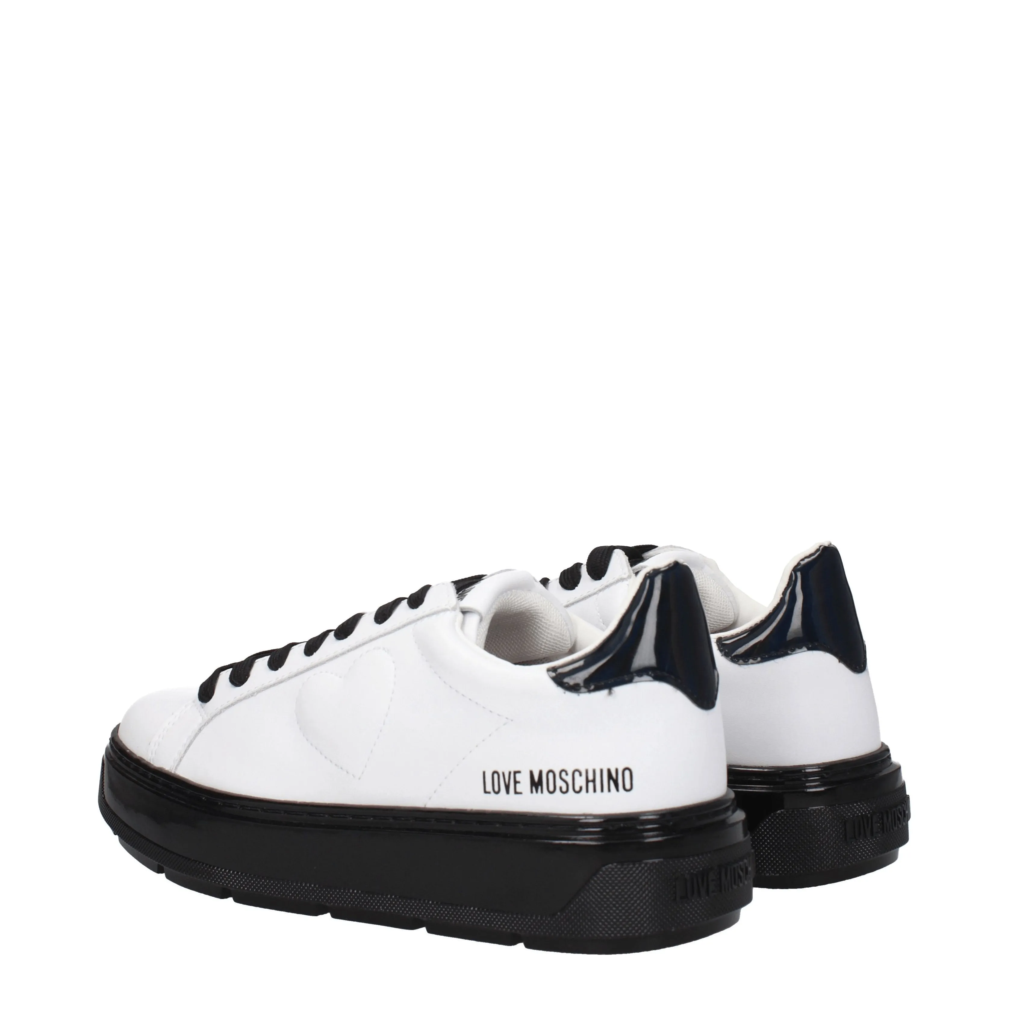 Love Moschino Sneakers Donna Pelle Bianco/Nero
