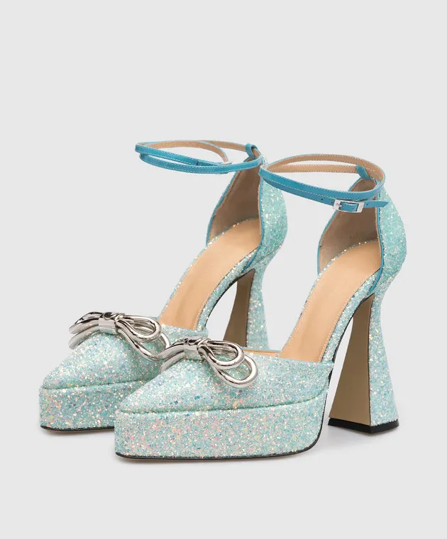 Mach&Mach Scarpe blu con glitter SHBLUE