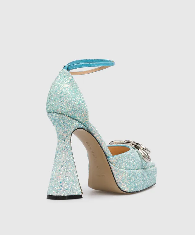 Mach&Mach Scarpe blu con glitter SHBLUE
