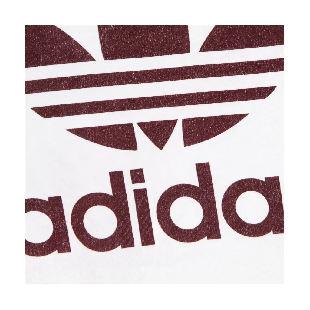 maglietta uomo classic adicolor trefoil tee WHITE/VICTORY CRIMSON