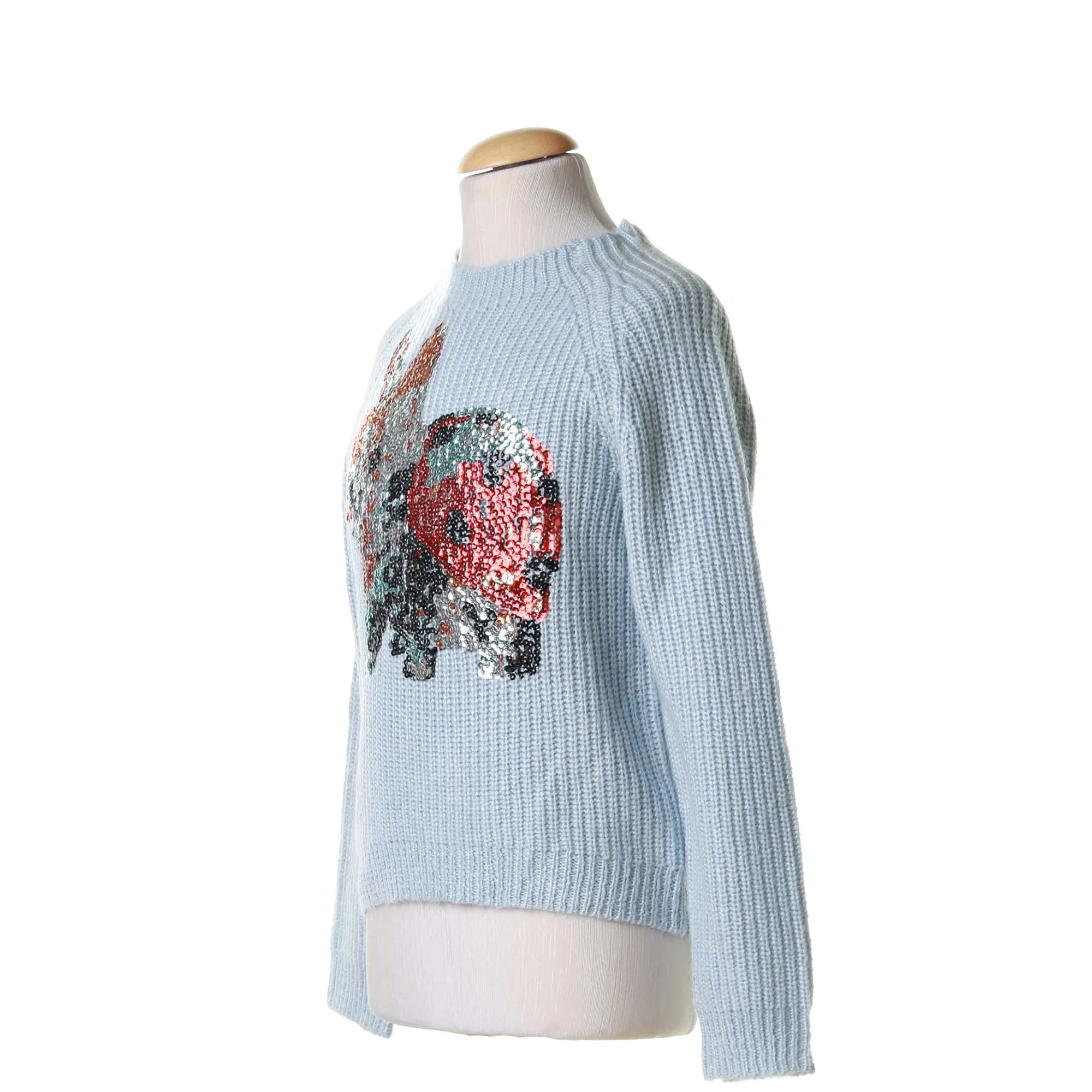Maglione Celeste Bunny Sequins