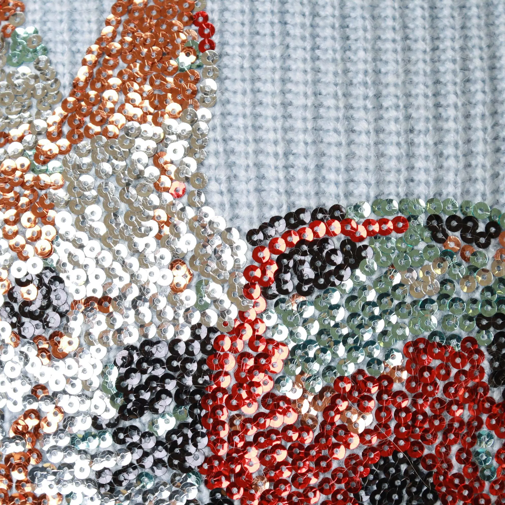 Maglione Celeste Bunny Sequins