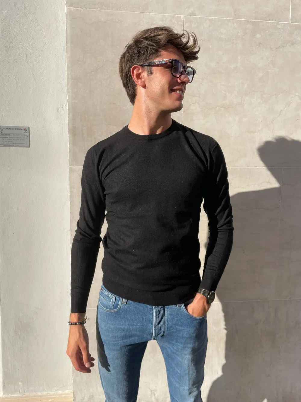 Maglione girocollo basic gl