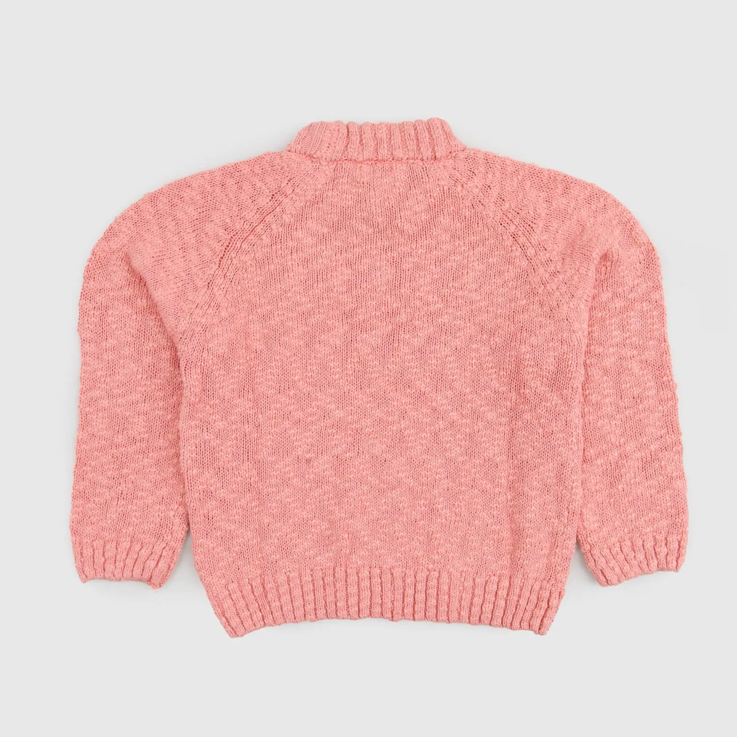Maglione Intrecciato Rosa Bambina