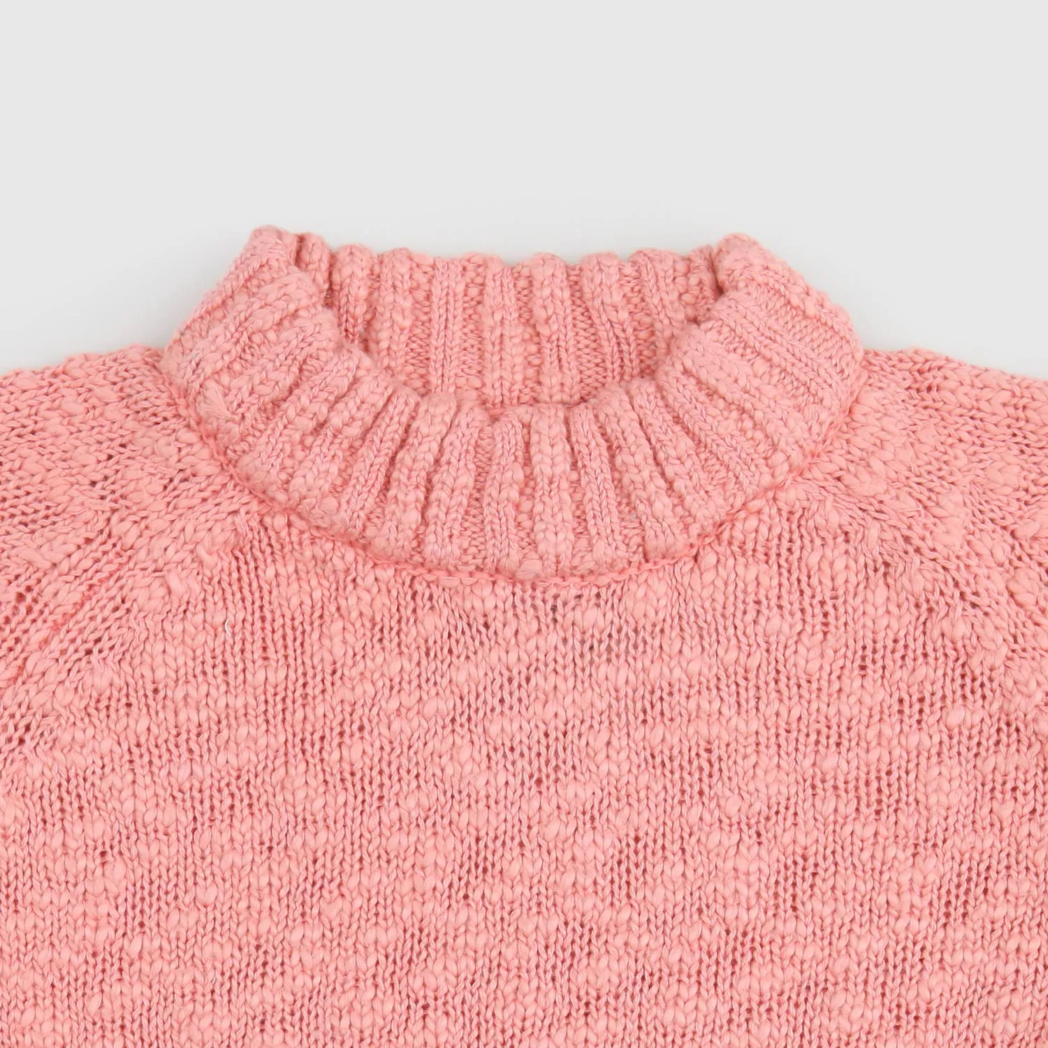 Maglione Intrecciato Rosa Bambina
