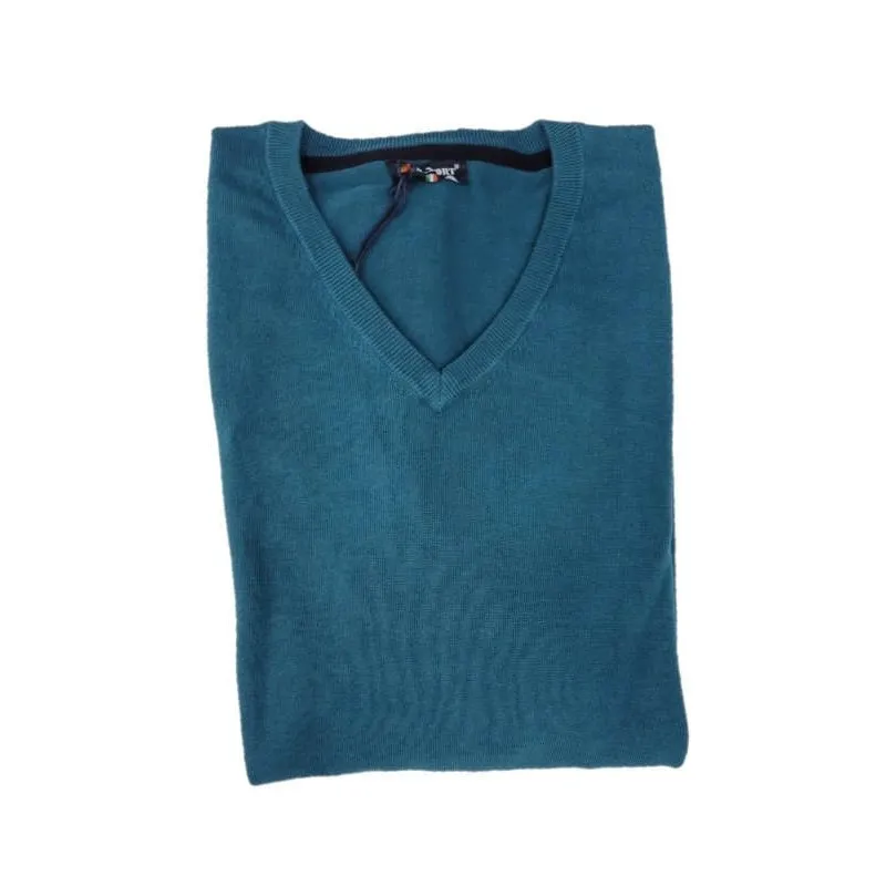 Maglione Maxfort punta in cotone verde