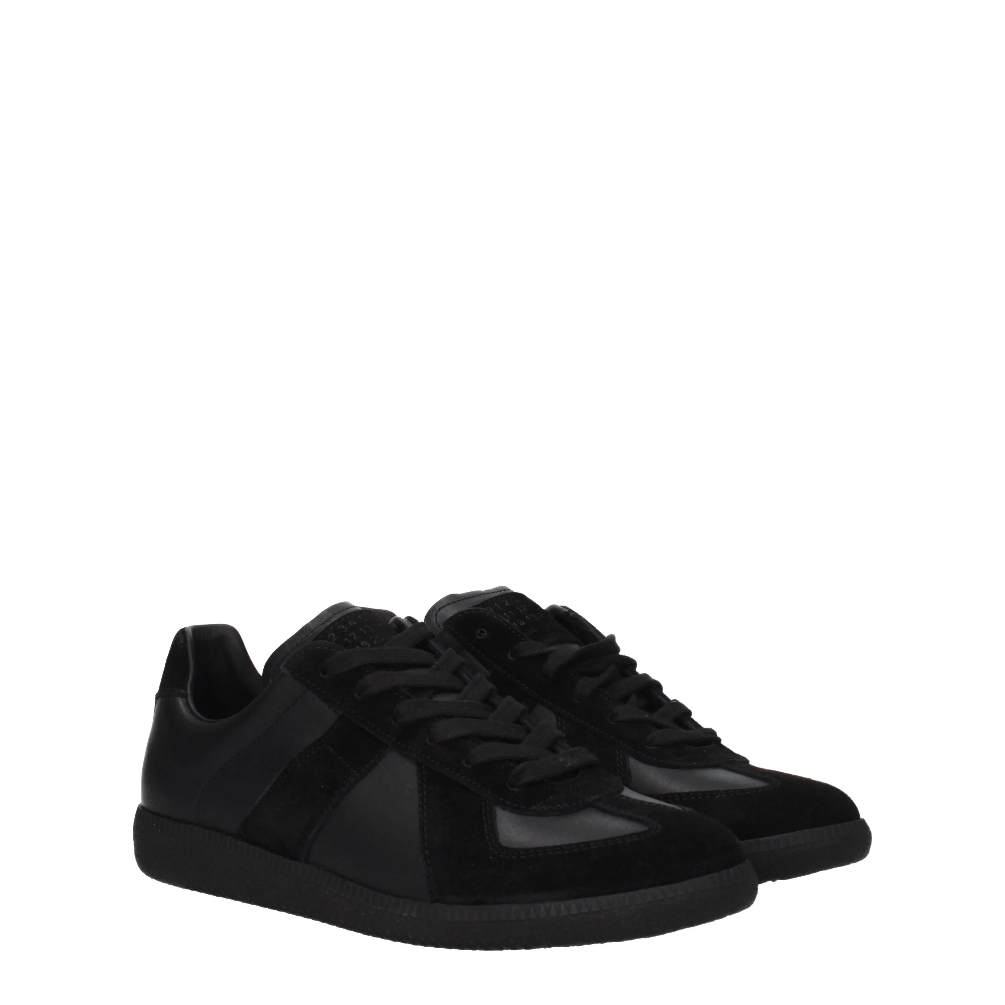 Maison Margiela Sneakers Uomo Pelle Nero/Nero