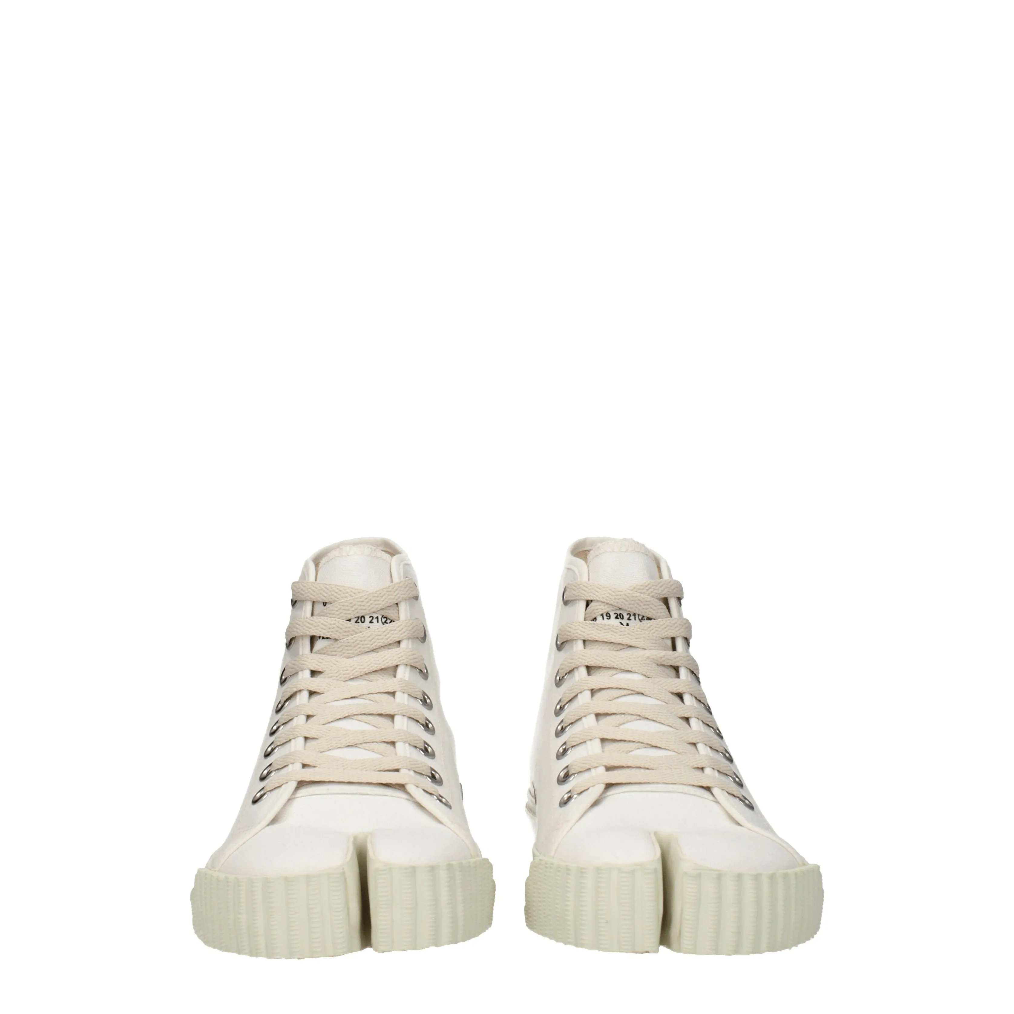 Maison Margiela Sneakers Uomo Tessuto Bianco/Beige
