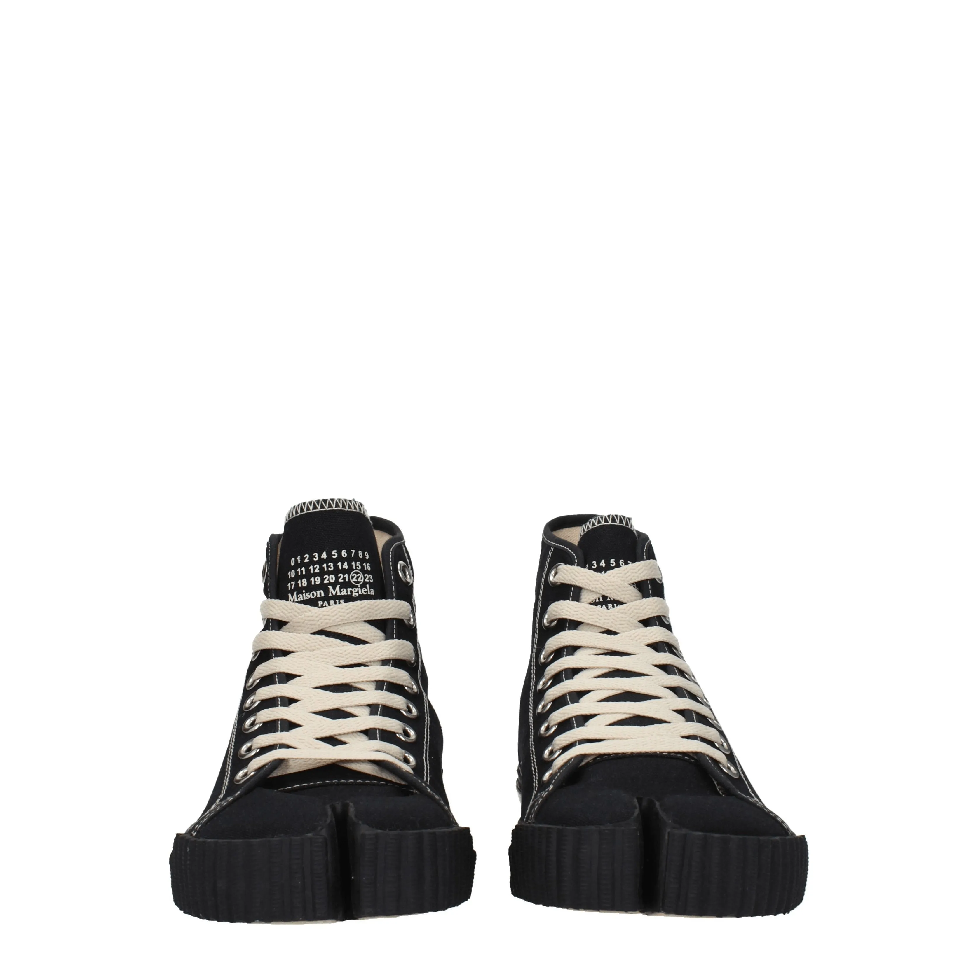 Maison Margiela Sneakers Uomo Tessuto Nero/Nero