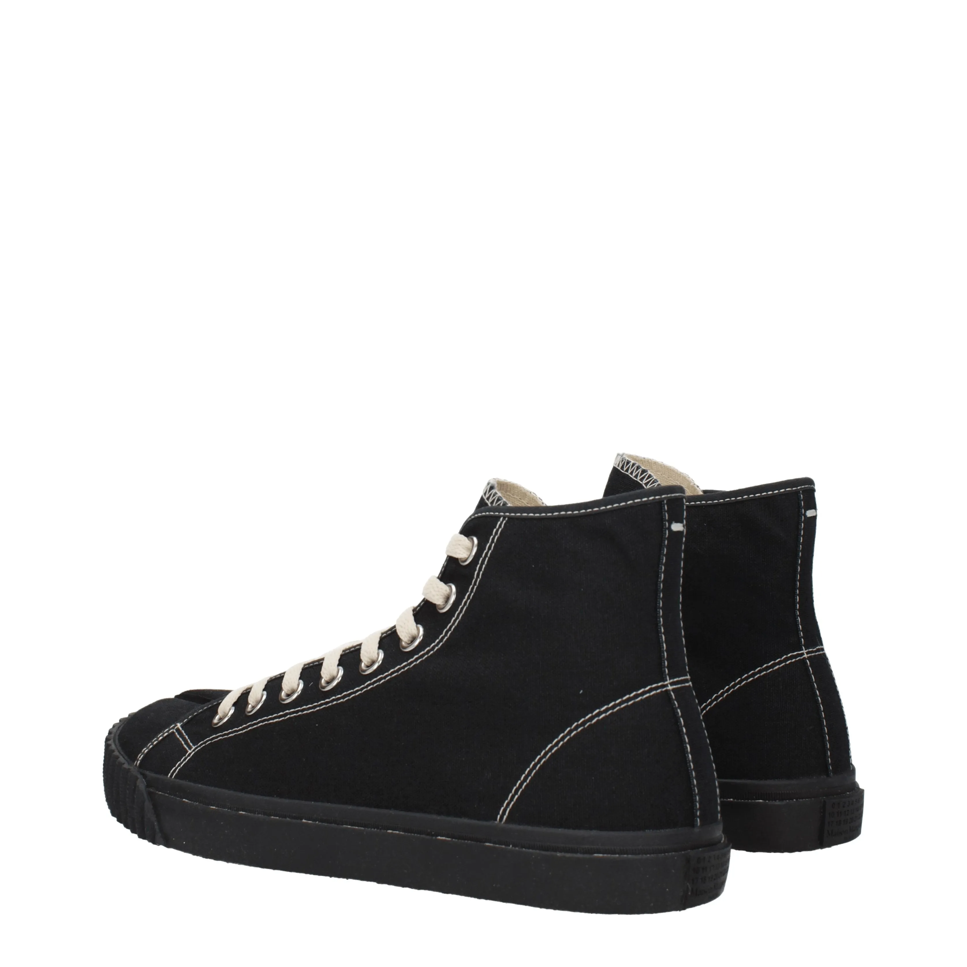 Maison Margiela Sneakers Uomo Tessuto Nero/Nero
