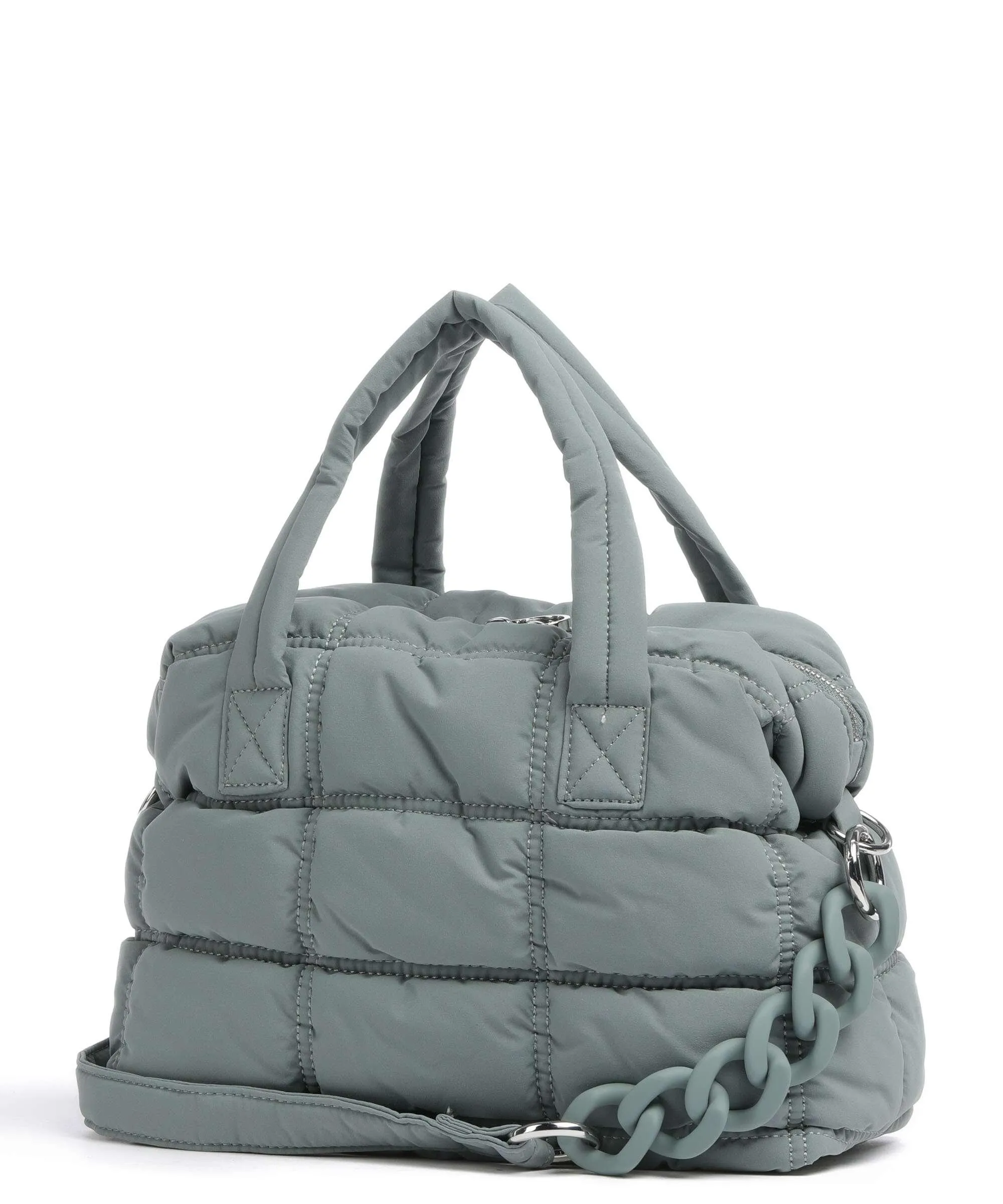  Mandarina Duck Pillow Dream Borsa a mano nylon verde blu  