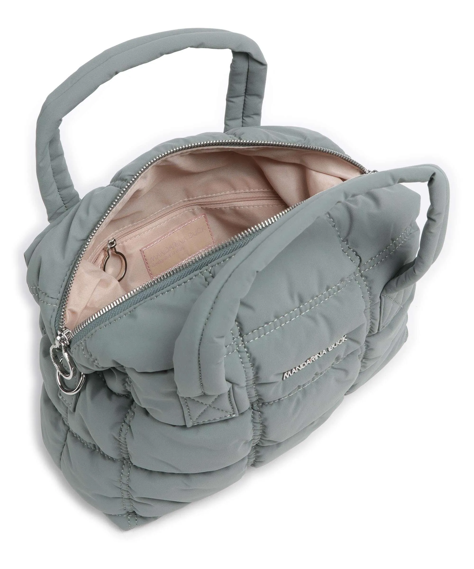  Mandarina Duck Pillow Dream Borsa a mano nylon verde blu  