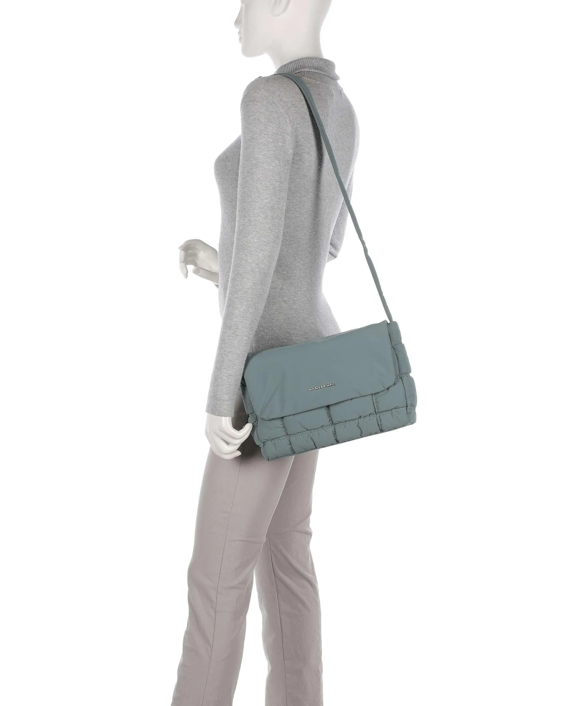  Mandarina Duck Pillow Dream Borsa a spalla nylon verde blu  