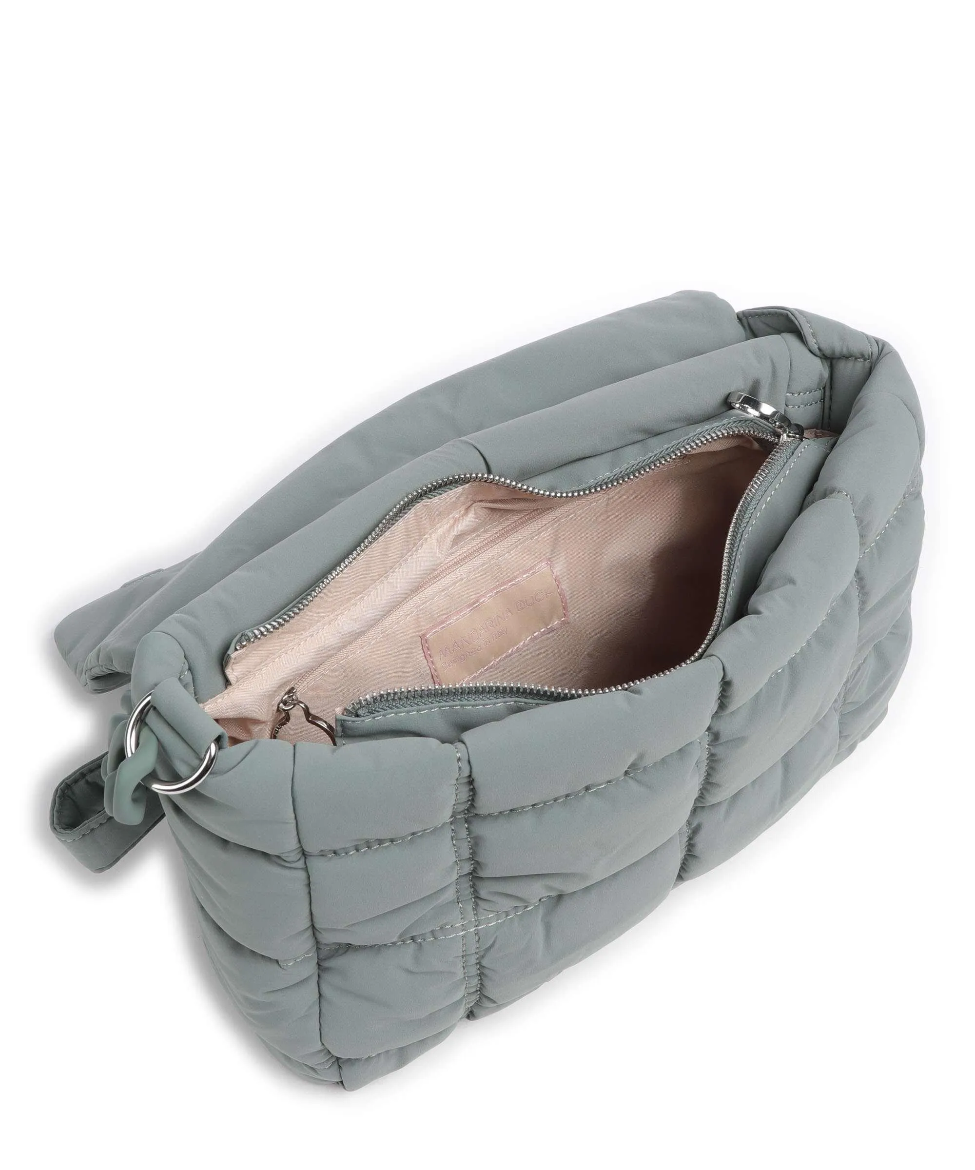  Mandarina Duck Pillow Dream Borsa a spalla nylon verde blu  