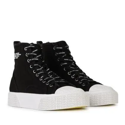 Marc Jacobs 'The High Top' Black Tela Sneakers Black 