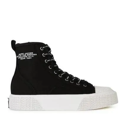 Marc Jacobs 'The High Top' Black Tela Sneakers Black 
