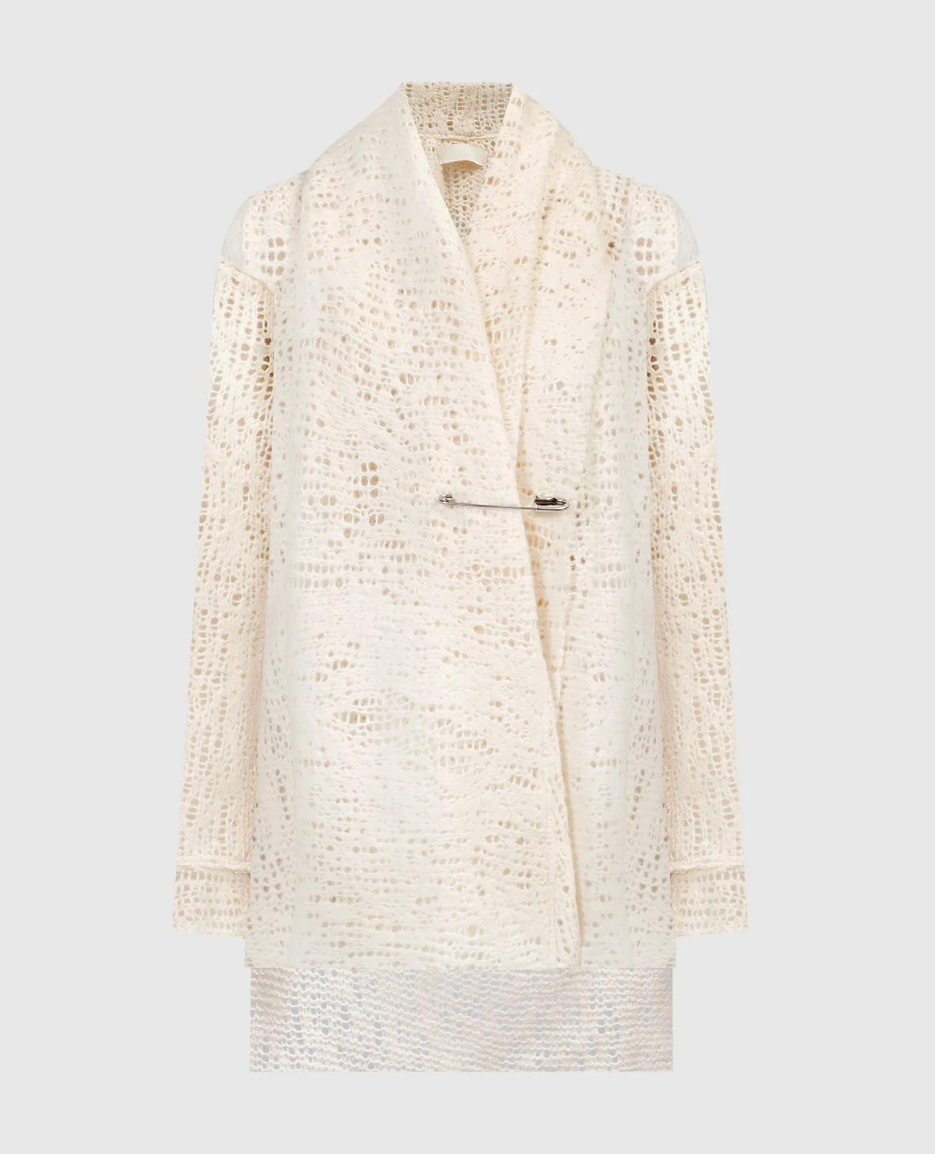 Marc Le Bihan Cardigan bianco con spacchi 2715H2324