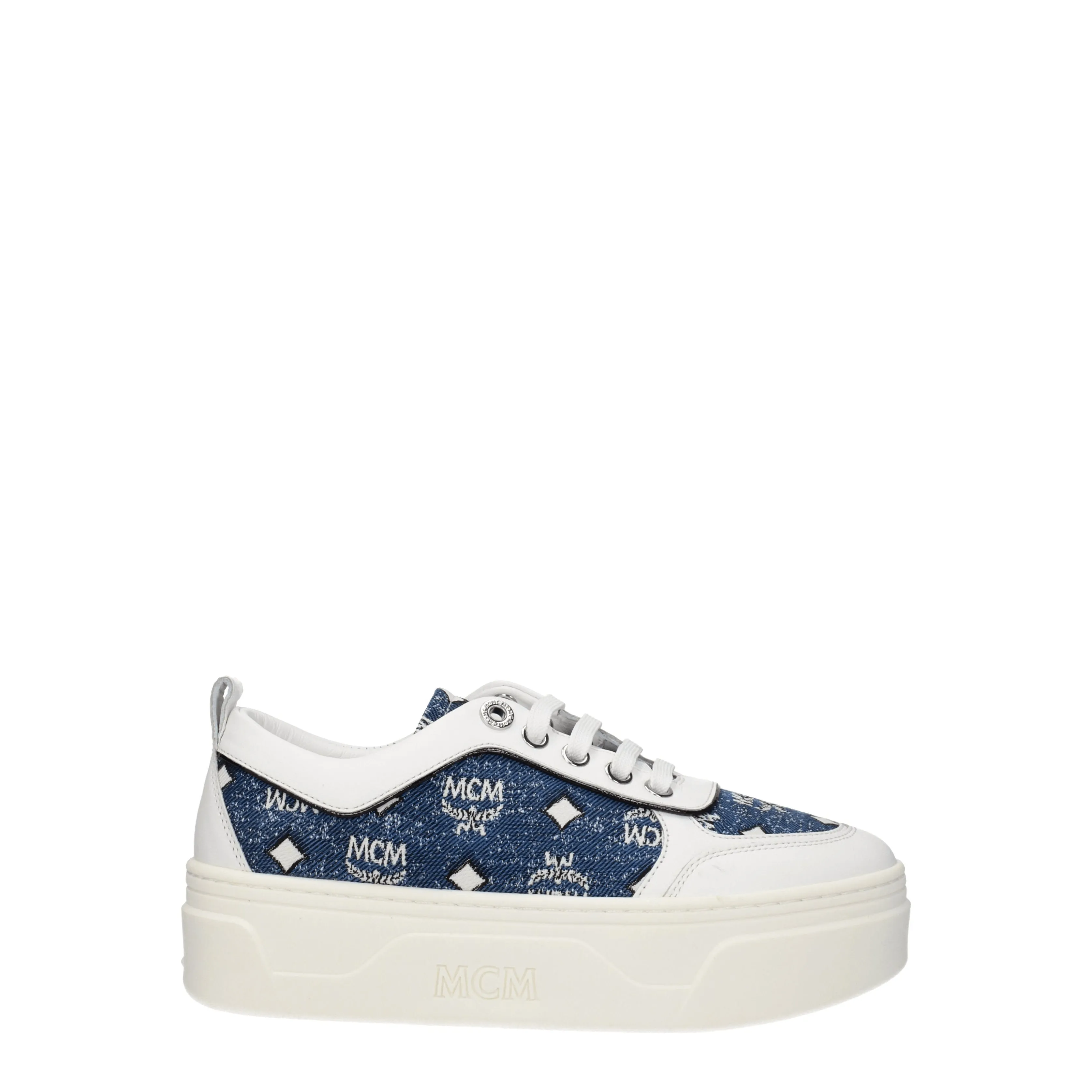 MCM Sneakers Skyward Donna Tessuto Blu/Denim