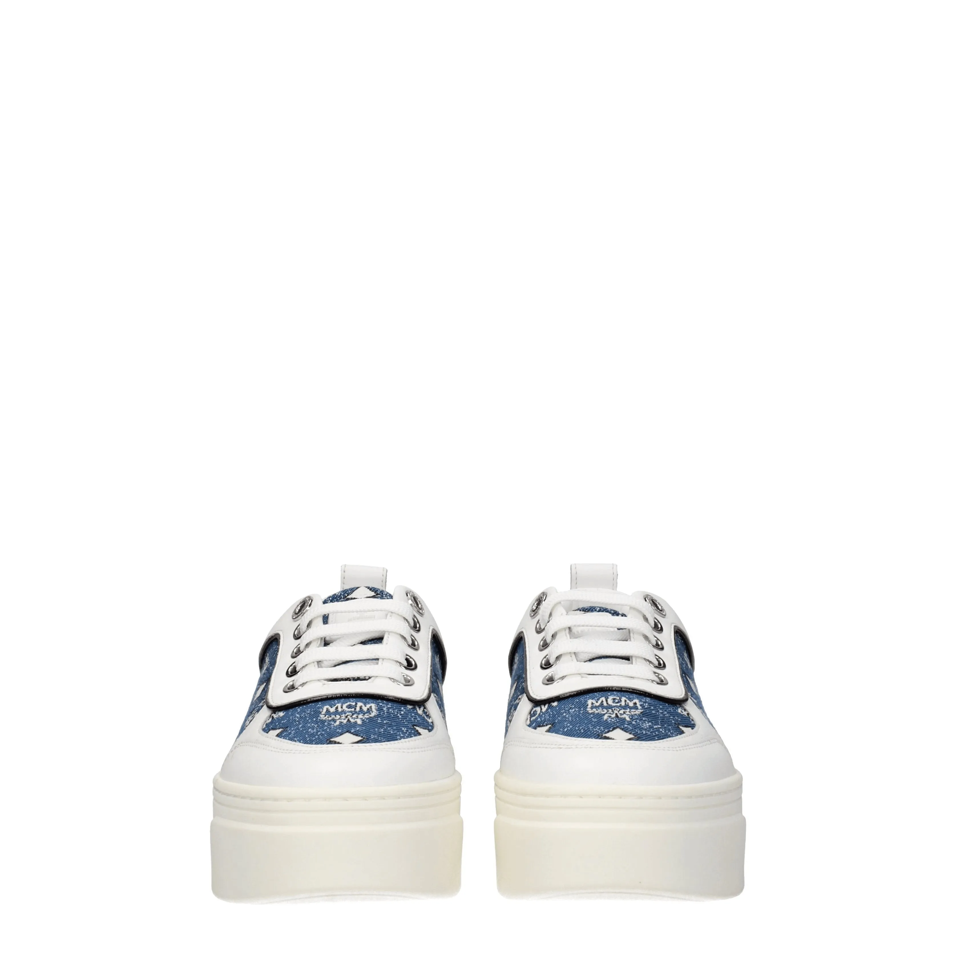MCM Sneakers Skyward Donna Tessuto Blu/Denim