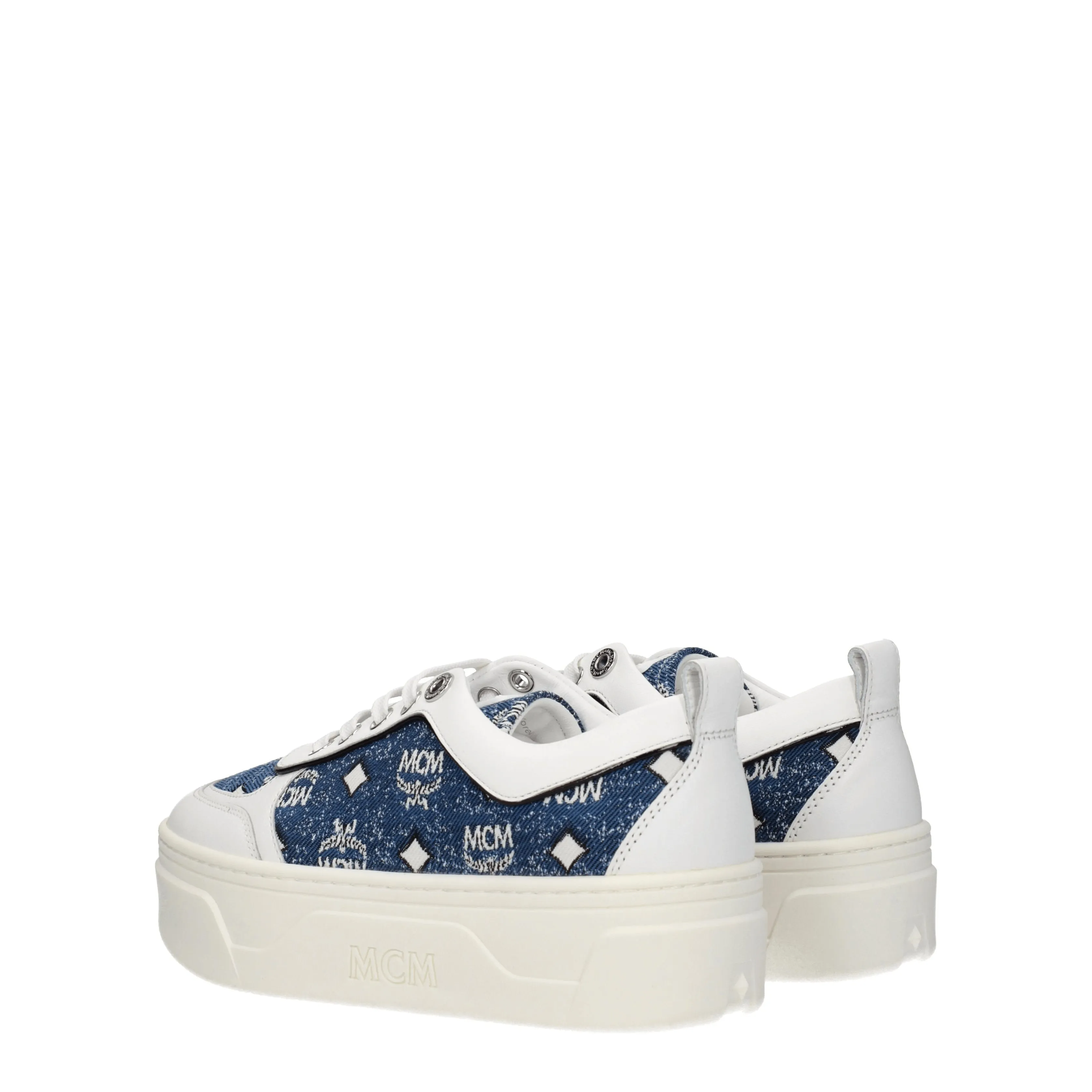 MCM Sneakers Skyward Donna Tessuto Blu/Denim