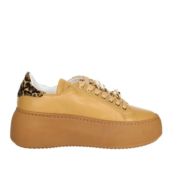 MELINE  SNEAKERS BASSA CC12-ACC CUOIO