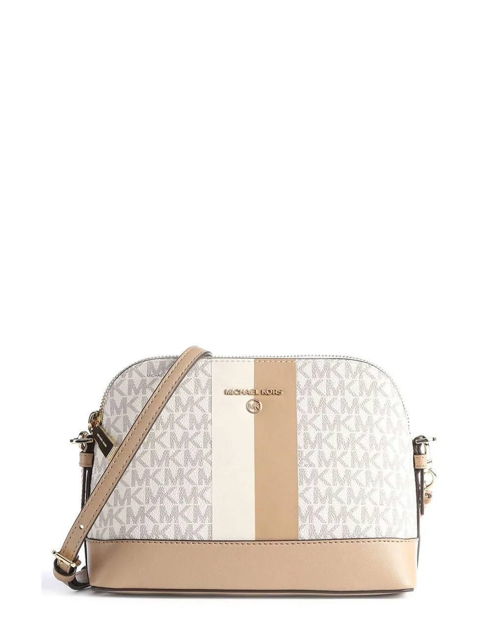 Michael Kors     Borsa a tracolla Jet Set Charm in tela Vaniglia