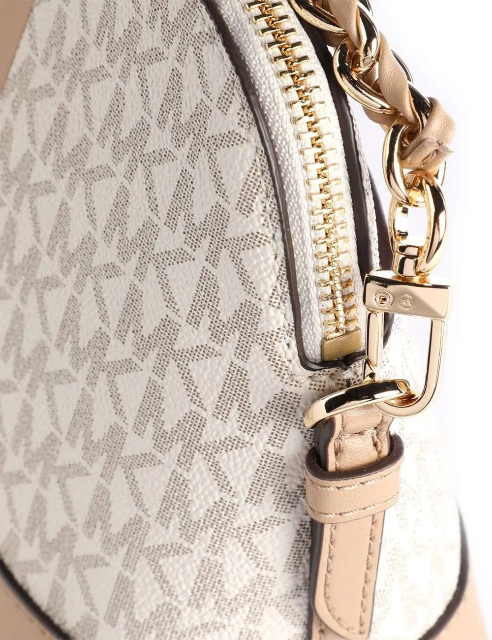 Michael Kors     Borsa a tracolla Jet Set Charm in tela Vaniglia