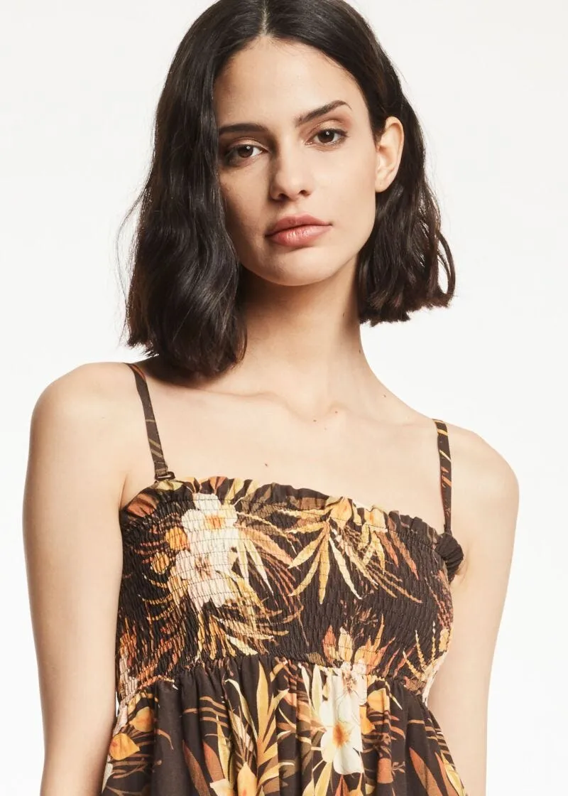 Mini dress in viscosa