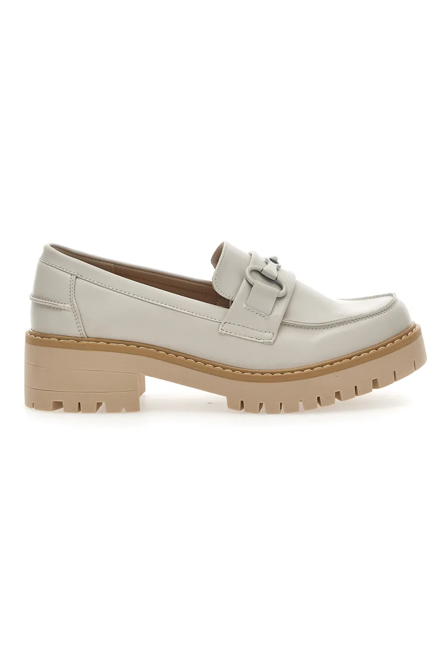 Mocassini con Morsetto Energy 444 Beige