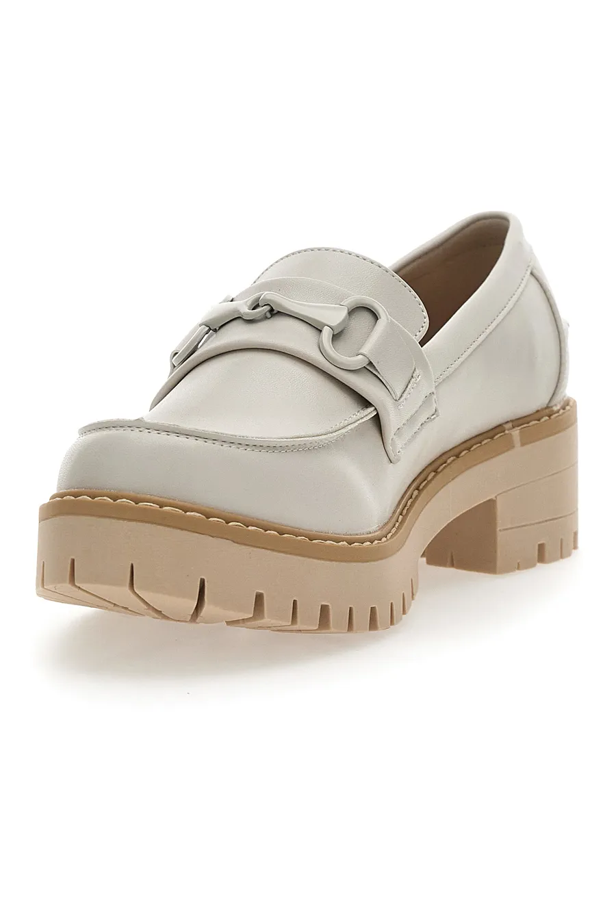 Mocassini con Morsetto Energy 444 Beige