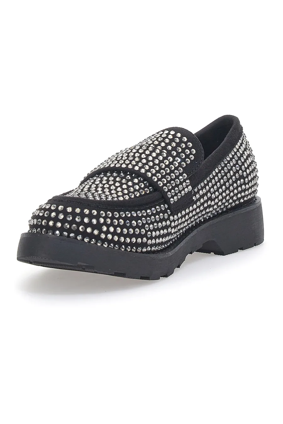Mocassini Pittarello Glam 1102 Nero Strass