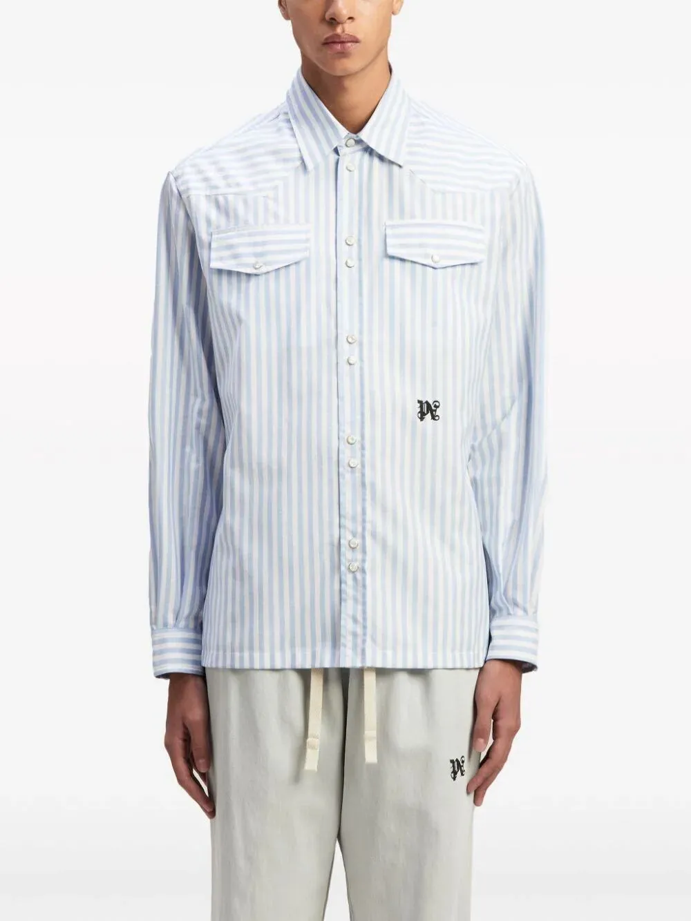 `Monogram` Striped Shirt