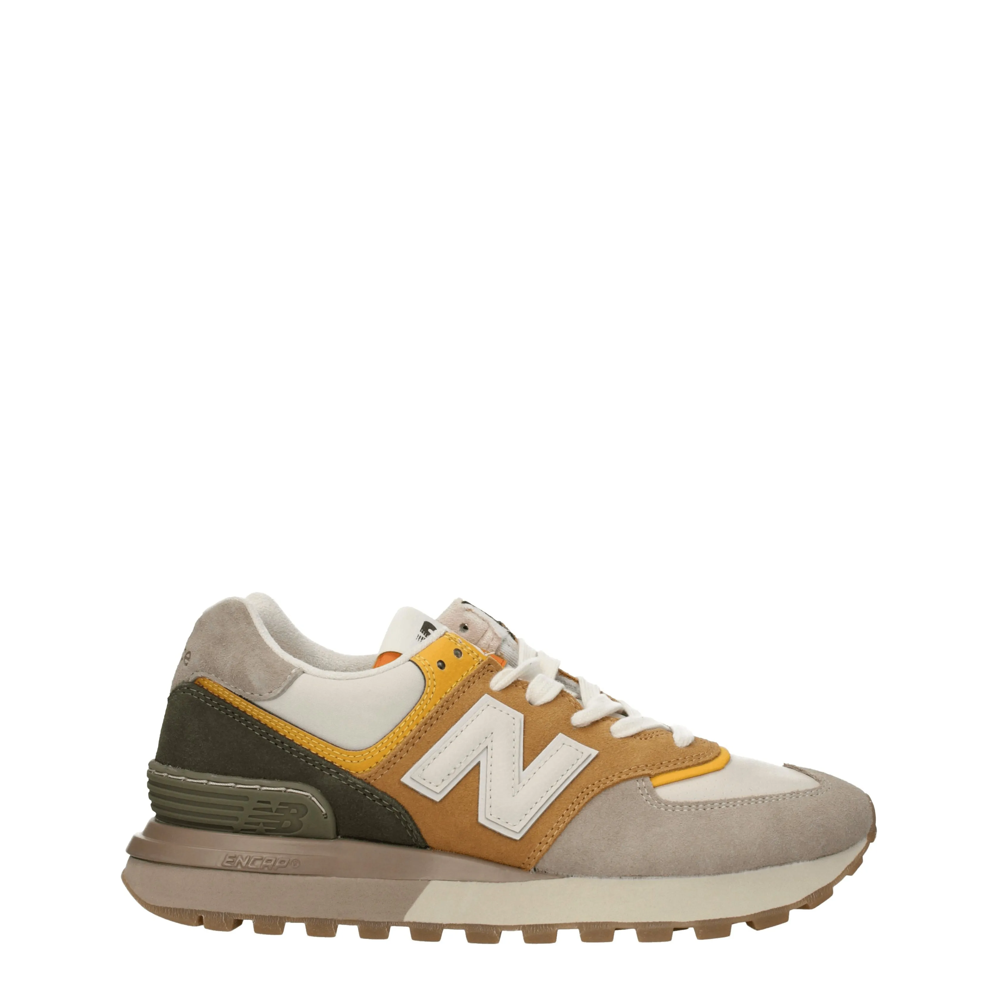 New Balance Sneakers 574 Uomo Camoscio Beige/Senape