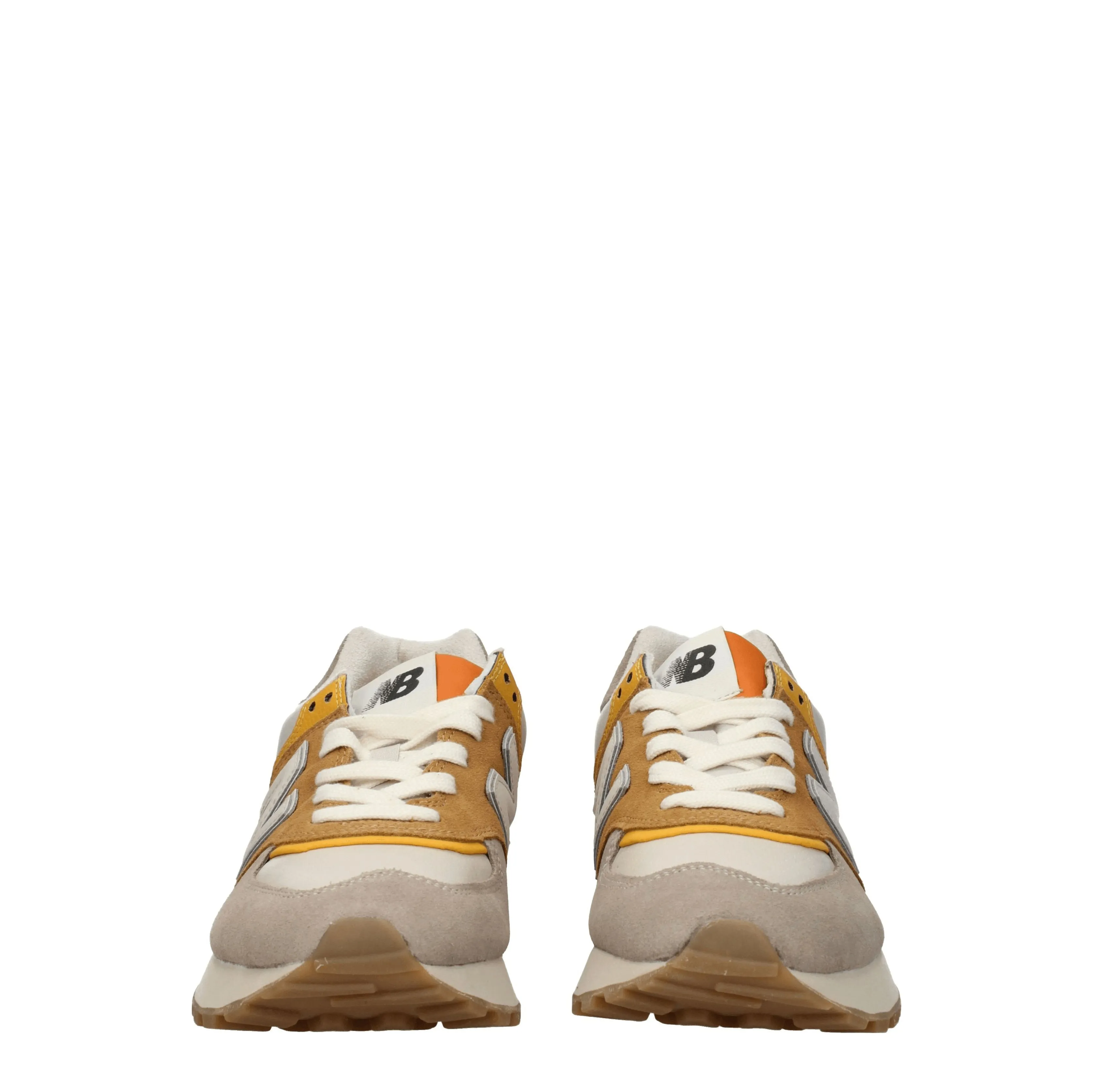 New Balance Sneakers 574 Uomo Camoscio Beige/Senape