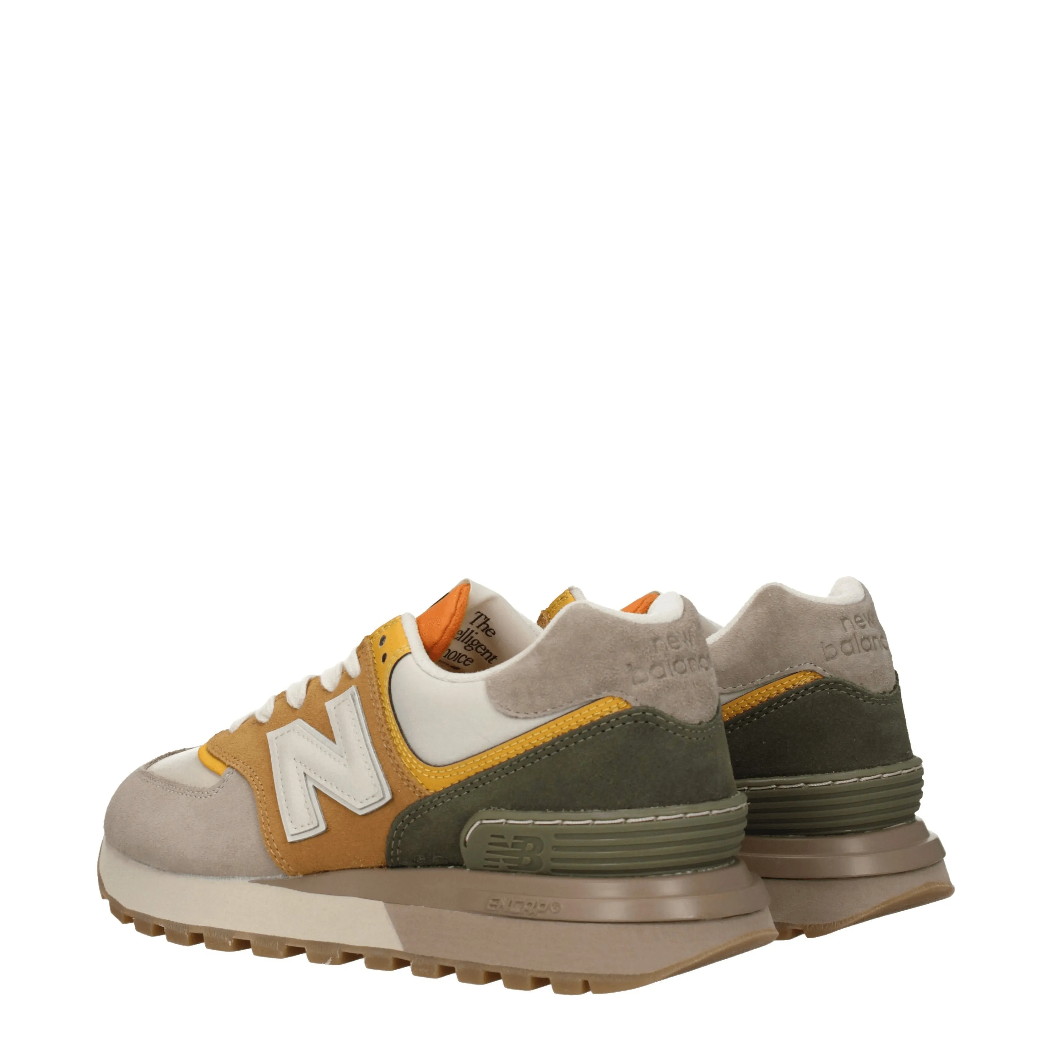 New Balance Sneakers 574 Uomo Camoscio Beige/Senape