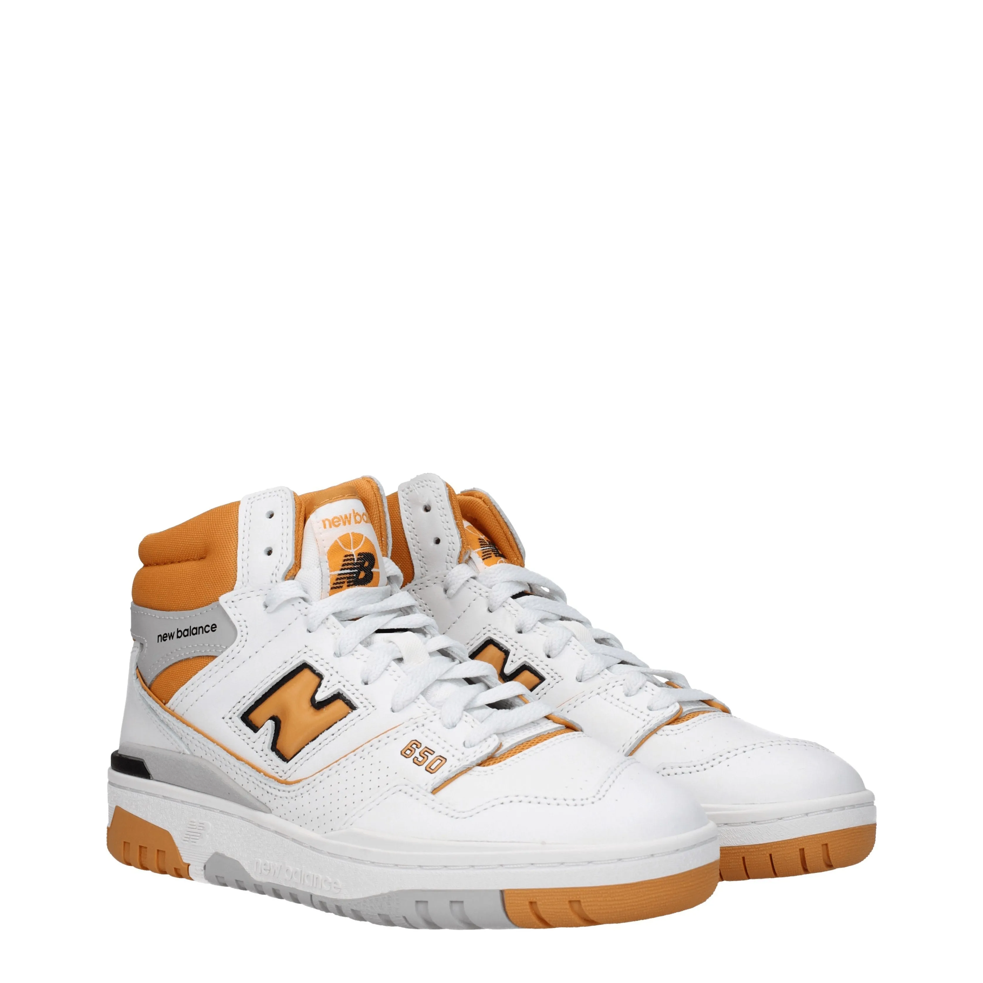 New Balance Sneakers 650 Uomo Pelle Bianco/Canyon