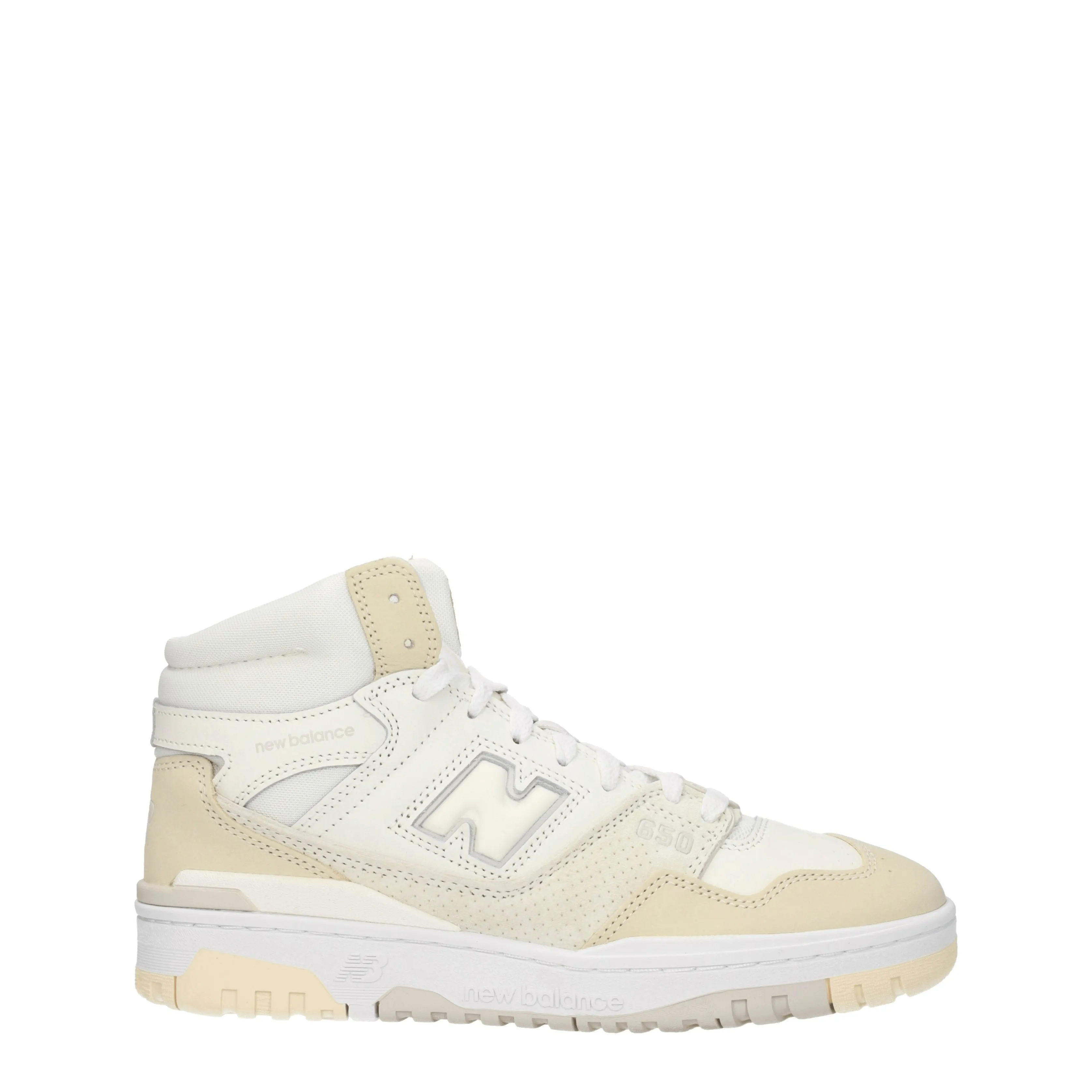 New Balance Sneakers 650 Uomo Pelle Bianco/Noce