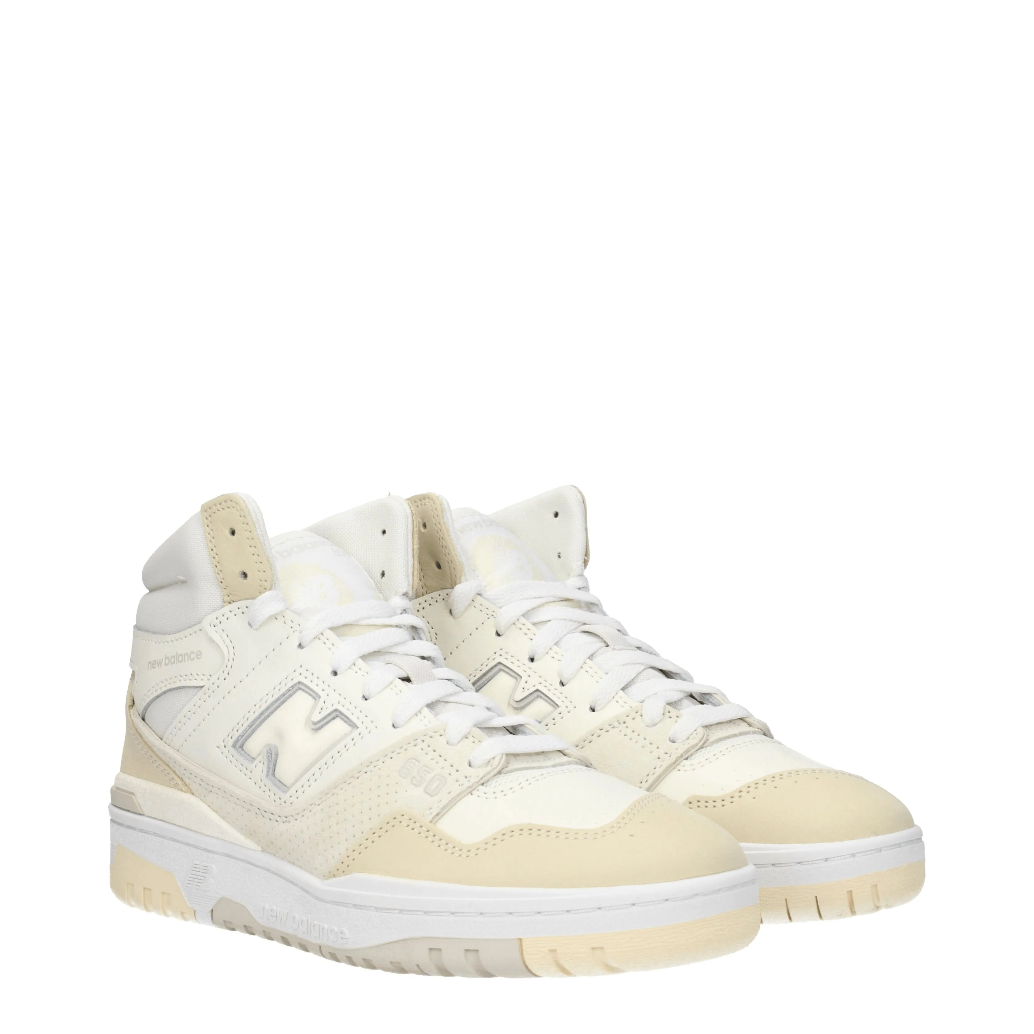 New Balance Sneakers 650 Uomo Pelle Bianco/Noce