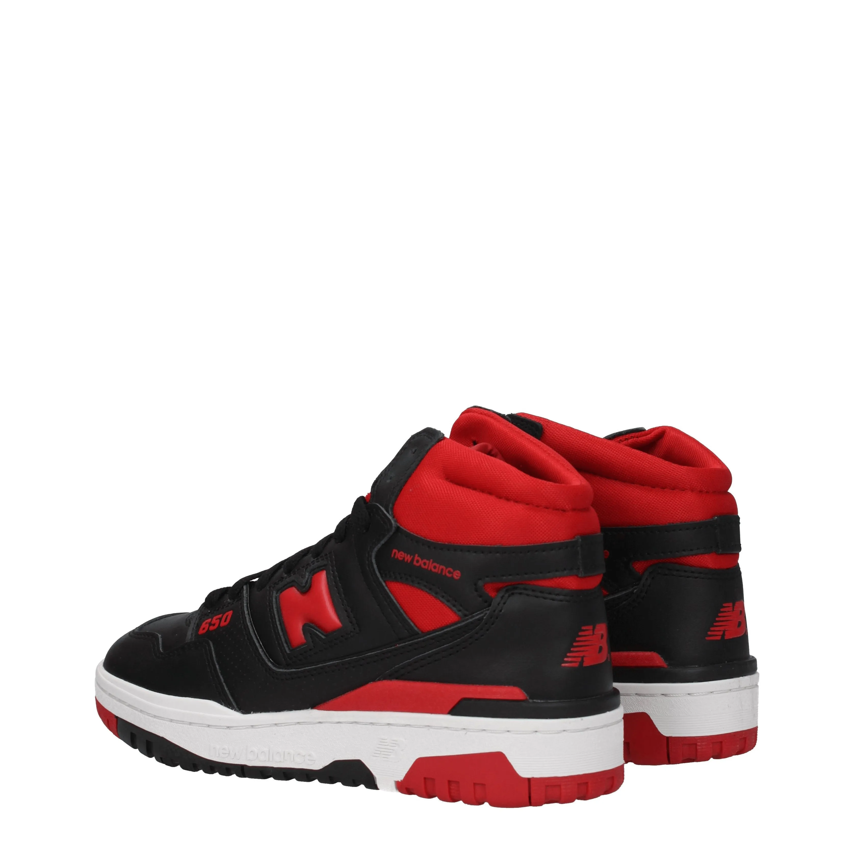New Balance Sneakers 650 Uomo Pelle Nero/Rosso