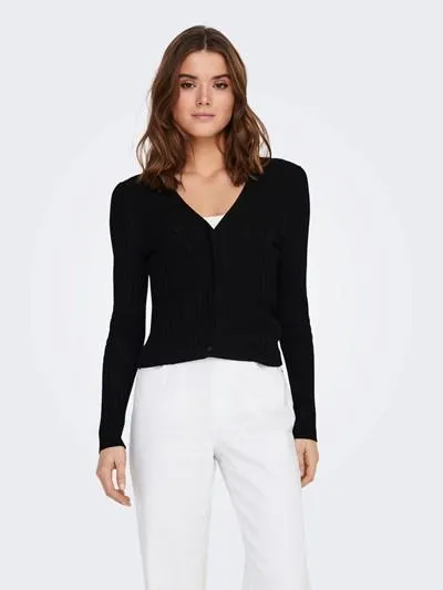 Only  ---------    ------------ maglione* w meddi ls rib button cardigan